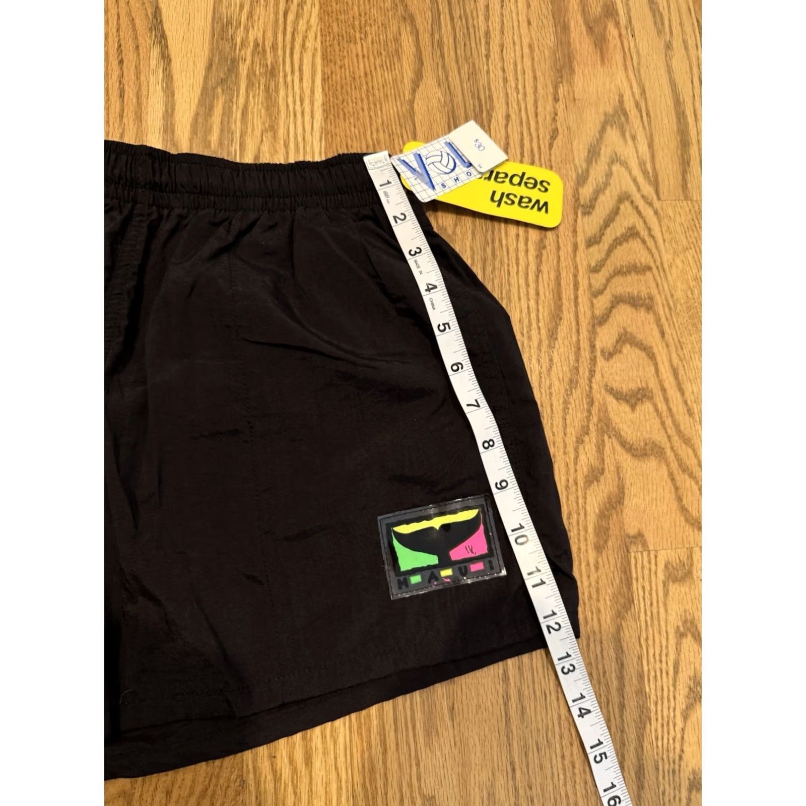 Vintage VINTAGE Crazy Shirts Swim Trunks Maui Medium NOS Bathing Suit Black 70s 80s 90s Aloha Hawaii Beach Retro Men M Shorts Trunks Mens Size US M / EU 48-50 / 2 - 6 Thumbnail