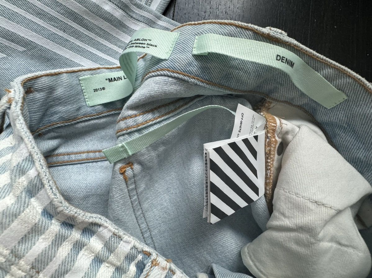 Off-White Off-white striped jeans with receipt Size 26" / US 2 / IT 38 - 5 Thumbnail