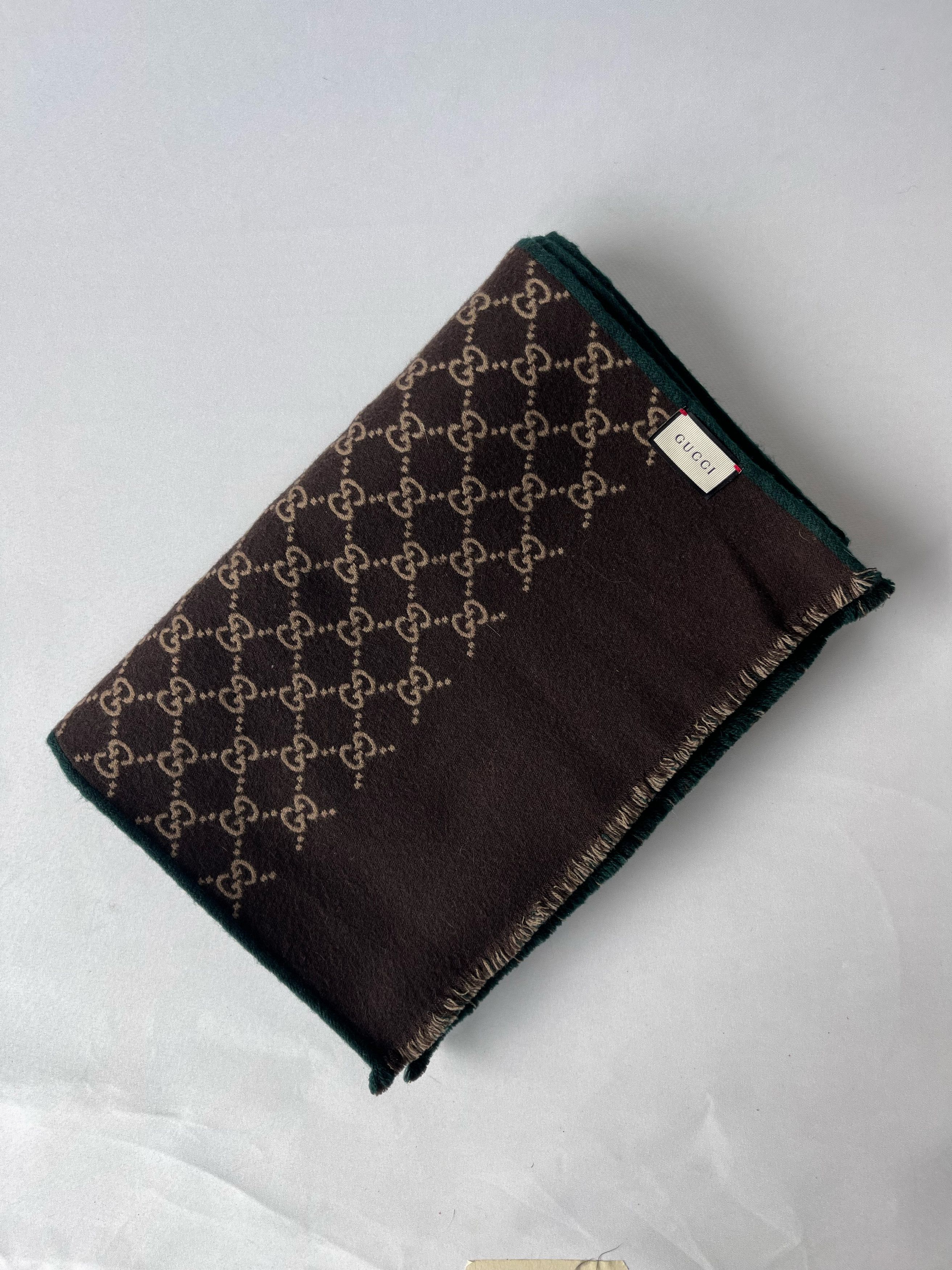 Gucci Gucci GG Monogram Scarf – Wool Size ONE SIZE - 1 Thumbnail