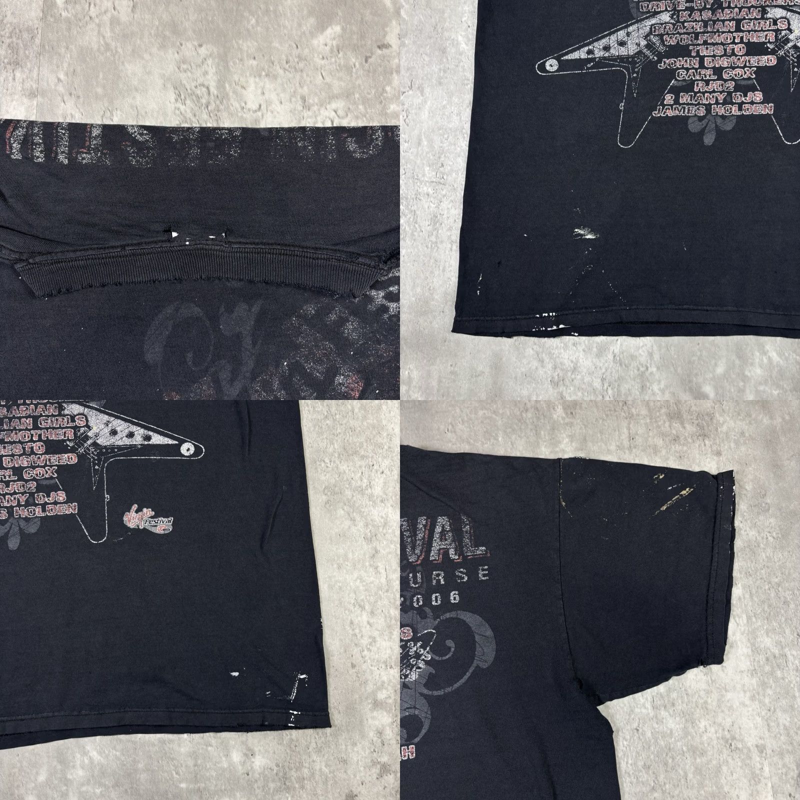 Anvil VINTAGE Virgin Festival 2006 T Shirt Large RHCP Flaming Lips The Killers Anvil Black Music Mens Size US L / EU 52-54 / 3 - 9 Thumbnail