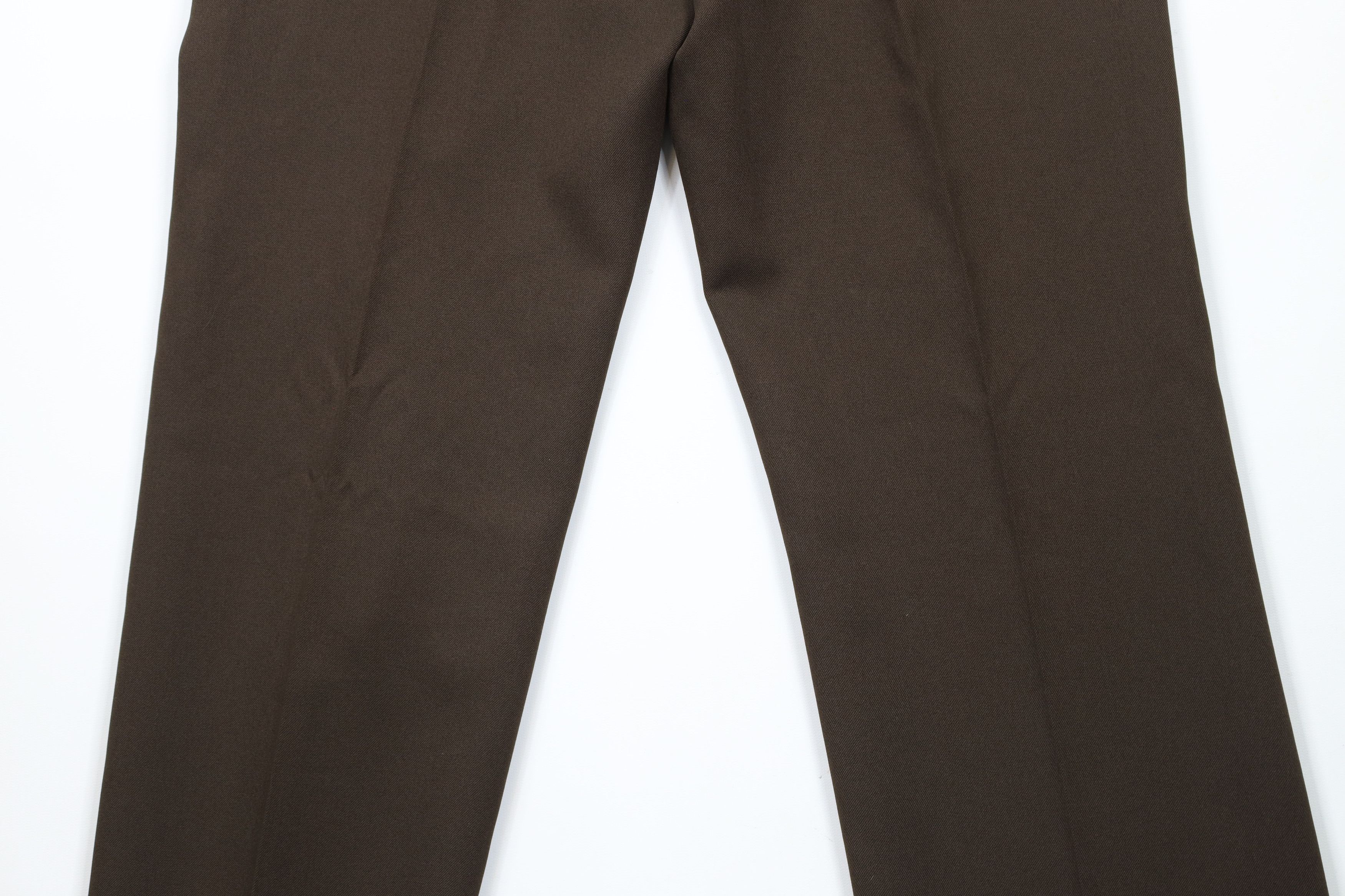 Vintage Vintage 70s Streetwear Flared Wide Leg Chino Pants Brown USA Size US 34 / EU 50 - 12 Thumbnail