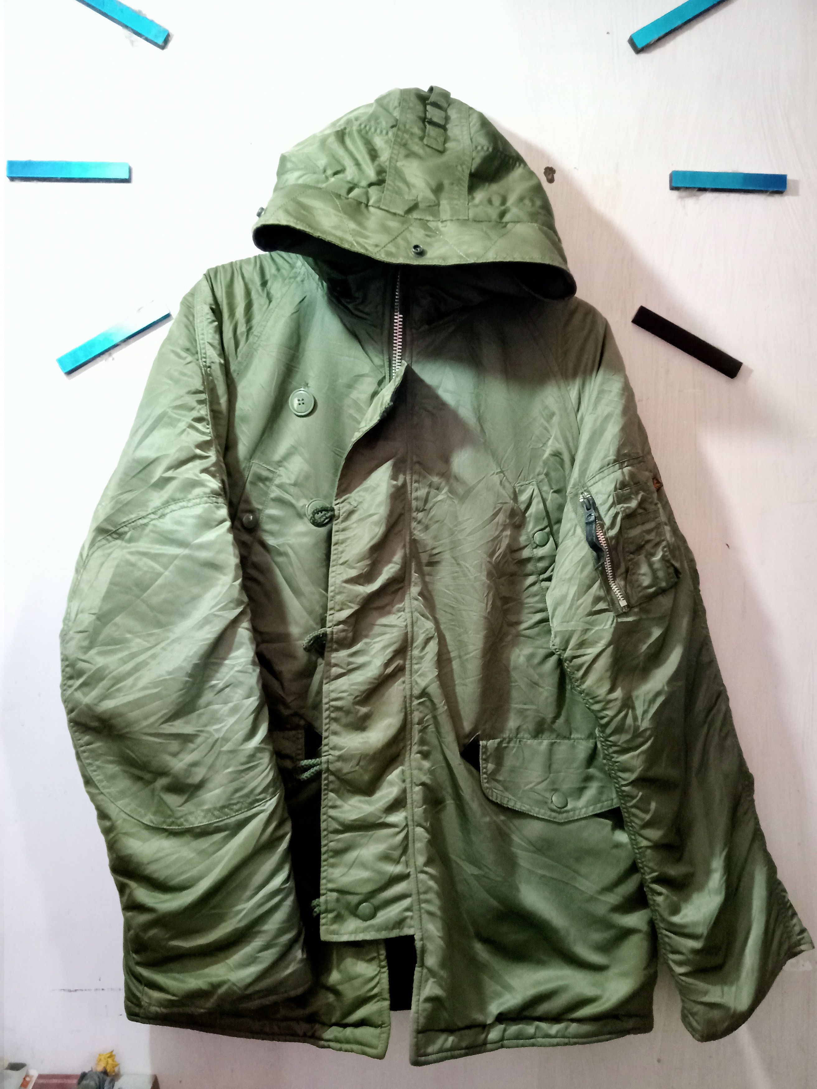 image of Alpha Industries x Military Parka Extreme Cold Weather Type N-3B in Green, Men's (Size Small)