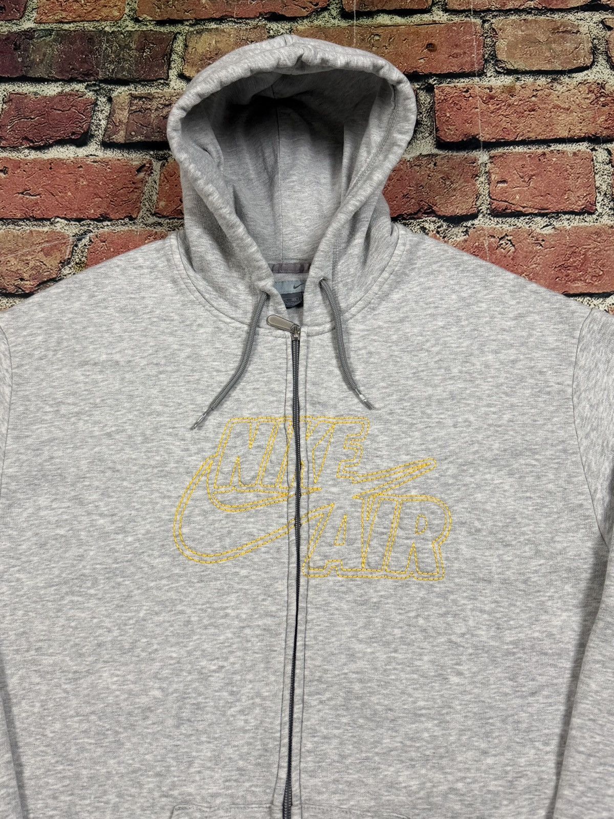 Nike Vintage Y2K Nike Air Embroidered Center Logo Full Zip Hoodie Size US XXL / EU 58 / 5 - 1 Thumbnail