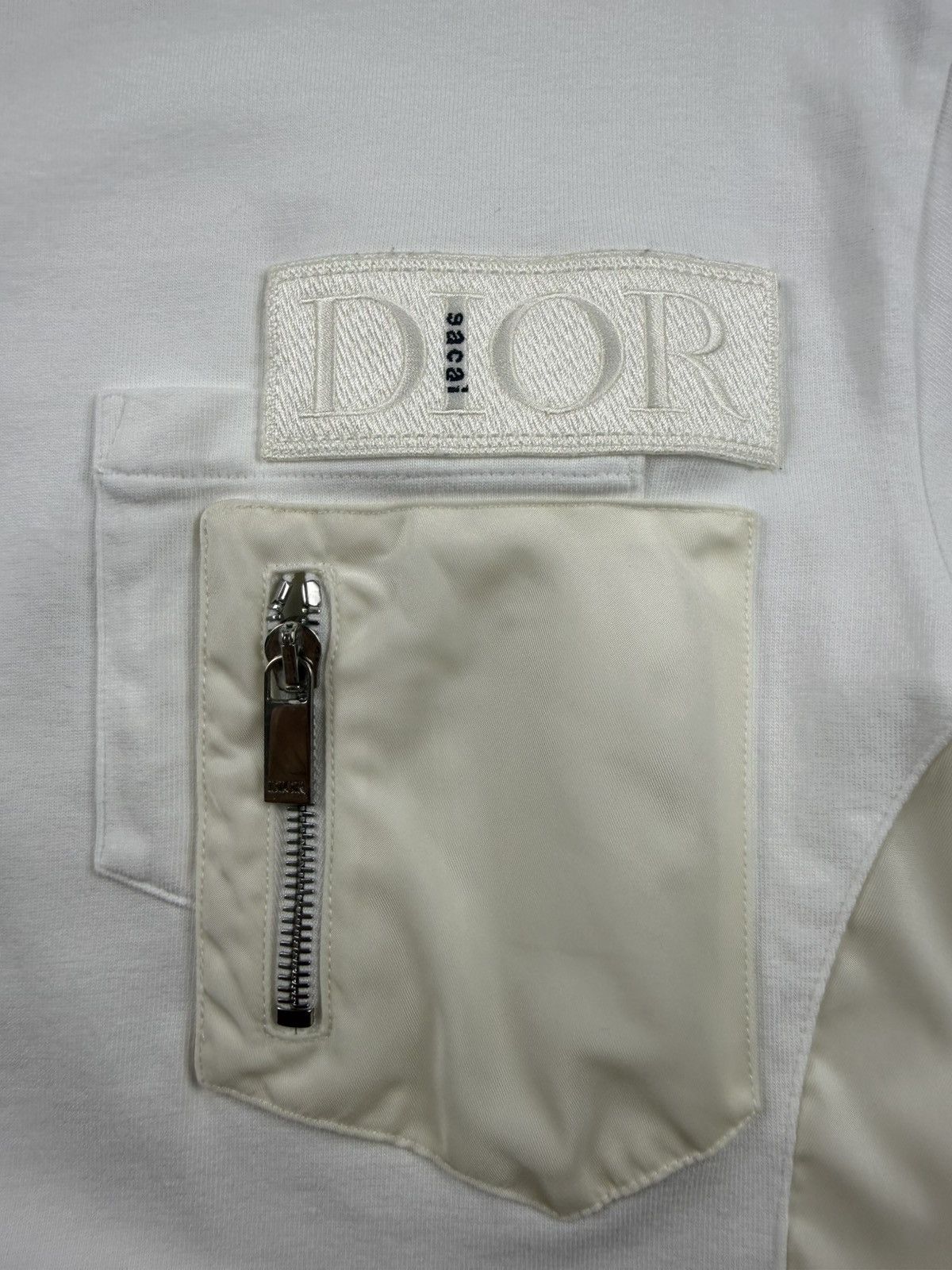 Dior × Sacai Dior x Sacai Zip Pocket Tee Size US S / EU 44-46 / 1 - 6 Thumbnail