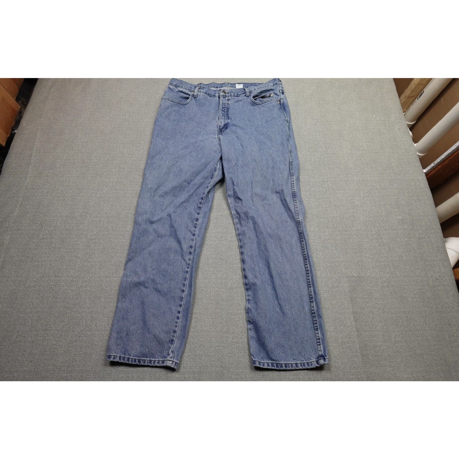 Harley Davidson VINTAGE Harley-Davidson Jeans Mens 40x32 Blue Light Wash Denim Biker Traditional Jeans Mens 40 32 Blue Light Wash Denim Biker Traditional Size US 40 / EU 56 - 3 Thumbnail