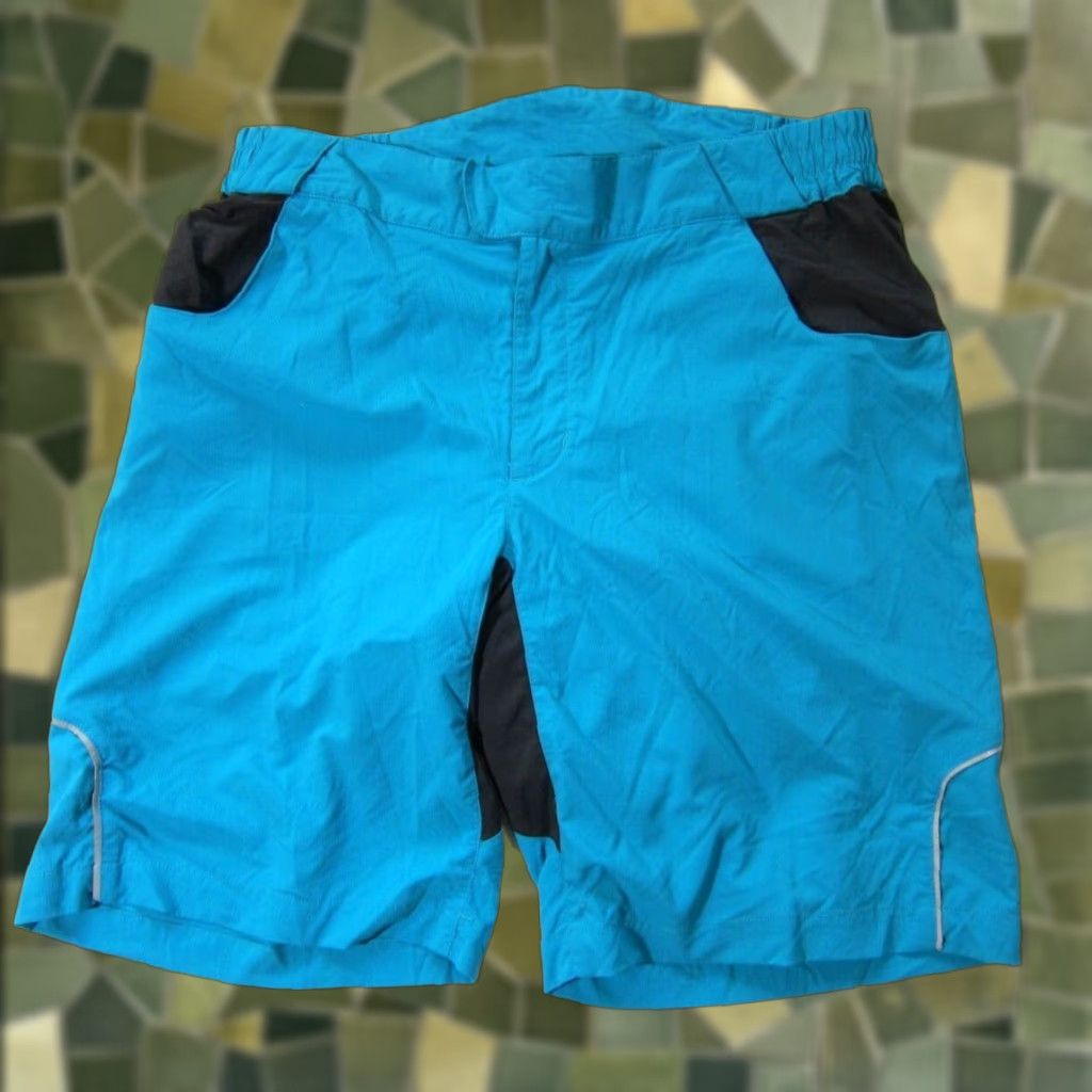 Vintage Shimano Blue Stretched Lined Removable Padded Cycling Bike Short Women Medium Size 32" / US 10 / IT 46 - 1 Thumbnail