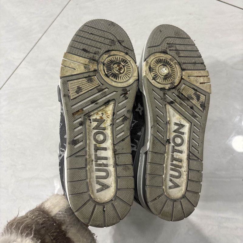 Louis Vuitton Louis Vuitton Trainer Low-Top Sneakers in Gray and White -2 Size US 7.5 / EU 40-41 - 4 Thumbnail