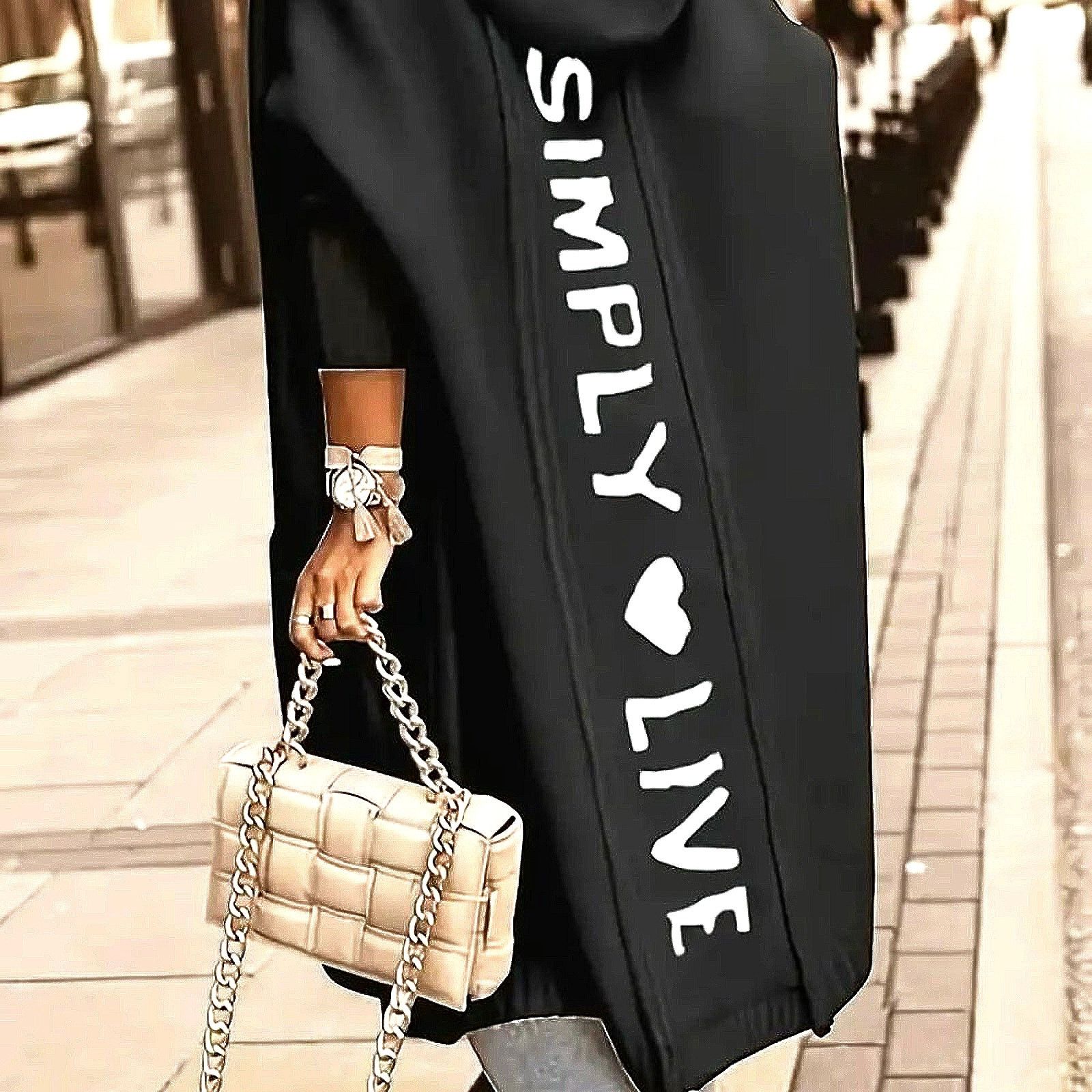Other "Simply Live" Hooded Knit Cardigan Sweater - Black - size L Size L / US 10 / IT 46 - 2 Thumbnail