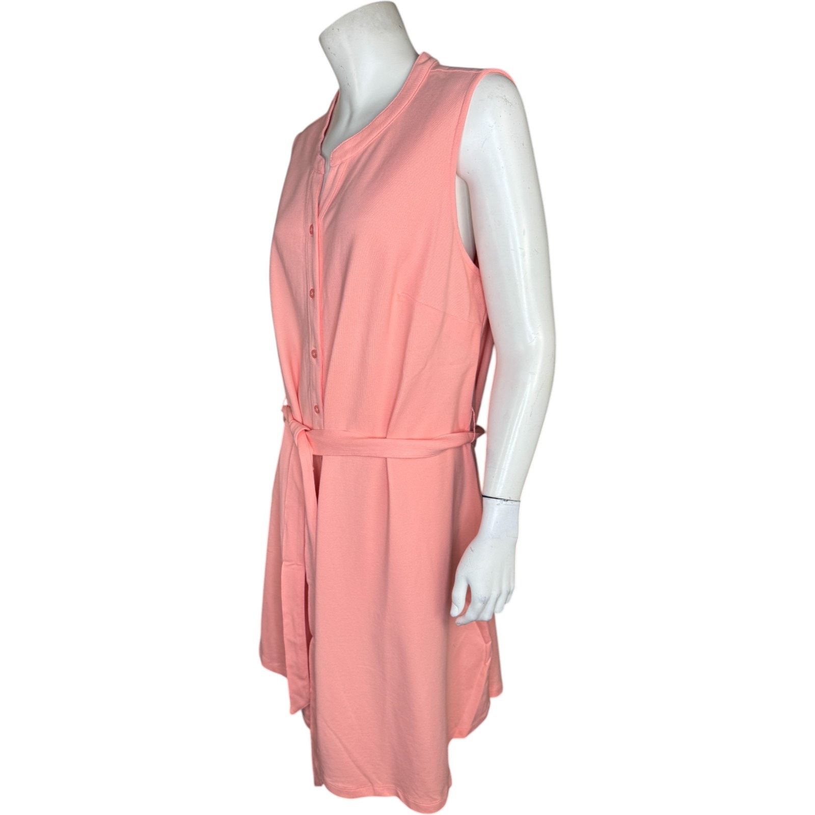 Isaac Mizrahi Isaac Mizrahi Live Paradise Peach Sleeveless Dress 1X Size XL / US 12-14 / IT 48-50 - 4 Thumbnail