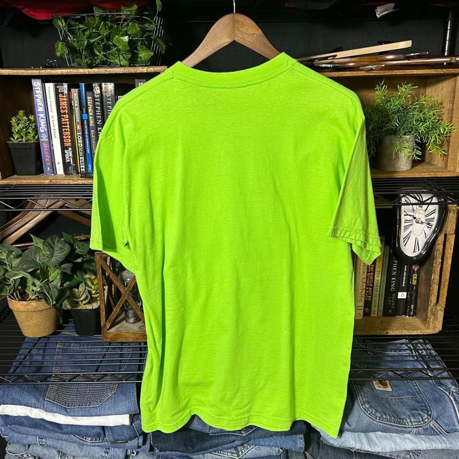 Gildan Vintage Y2K Branson Missouri Green Frog Tee Men Medium Shirt Size US M / EU 48-50 / 2 - 2 Thumbnail