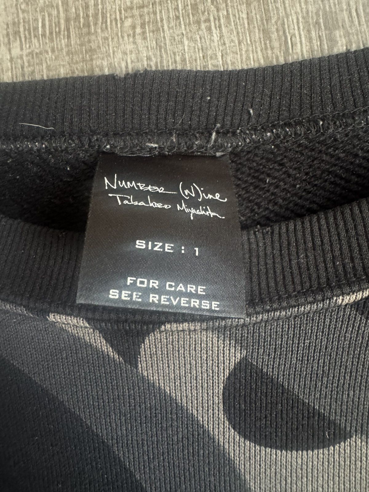 Number (N)ine Number (N)ine 04 Black Tribal Crewneck Size US S / EU 44-46 / 1 - 3 Thumbnail