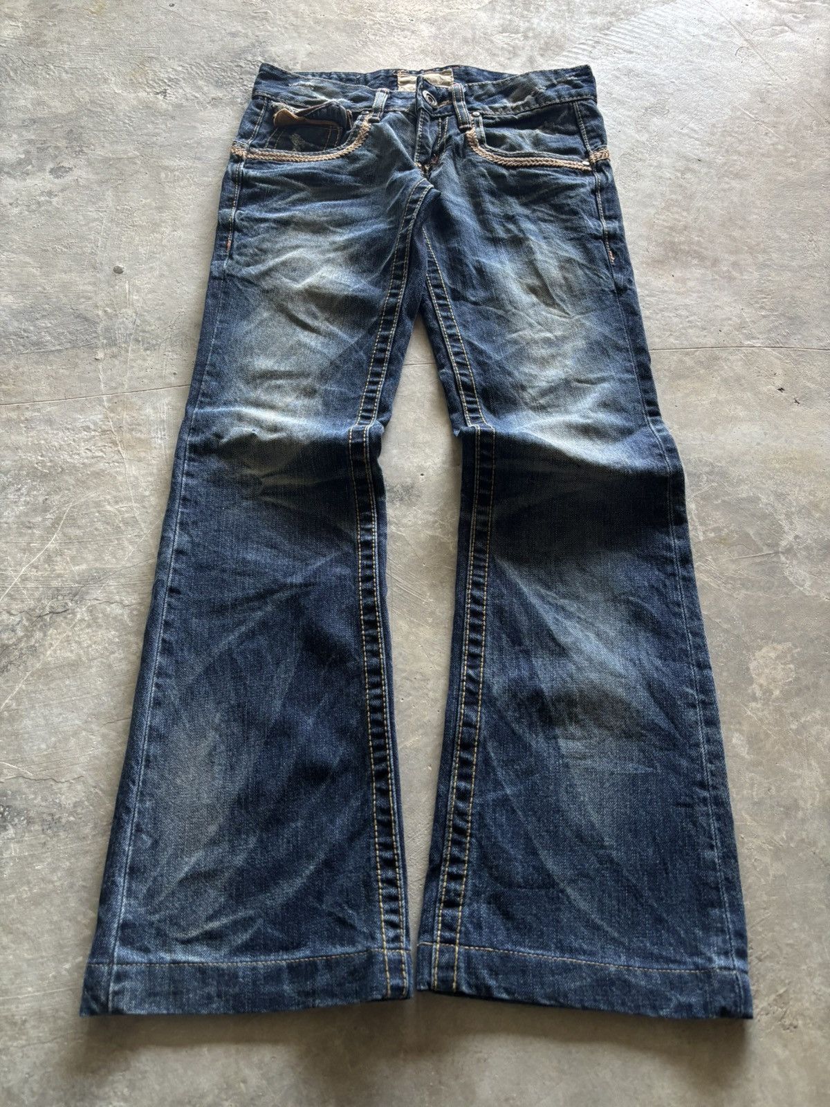 If Six Was Nine LOLITA flare up western style washed distressed japanese Size US 27 - 1 Thumbnail