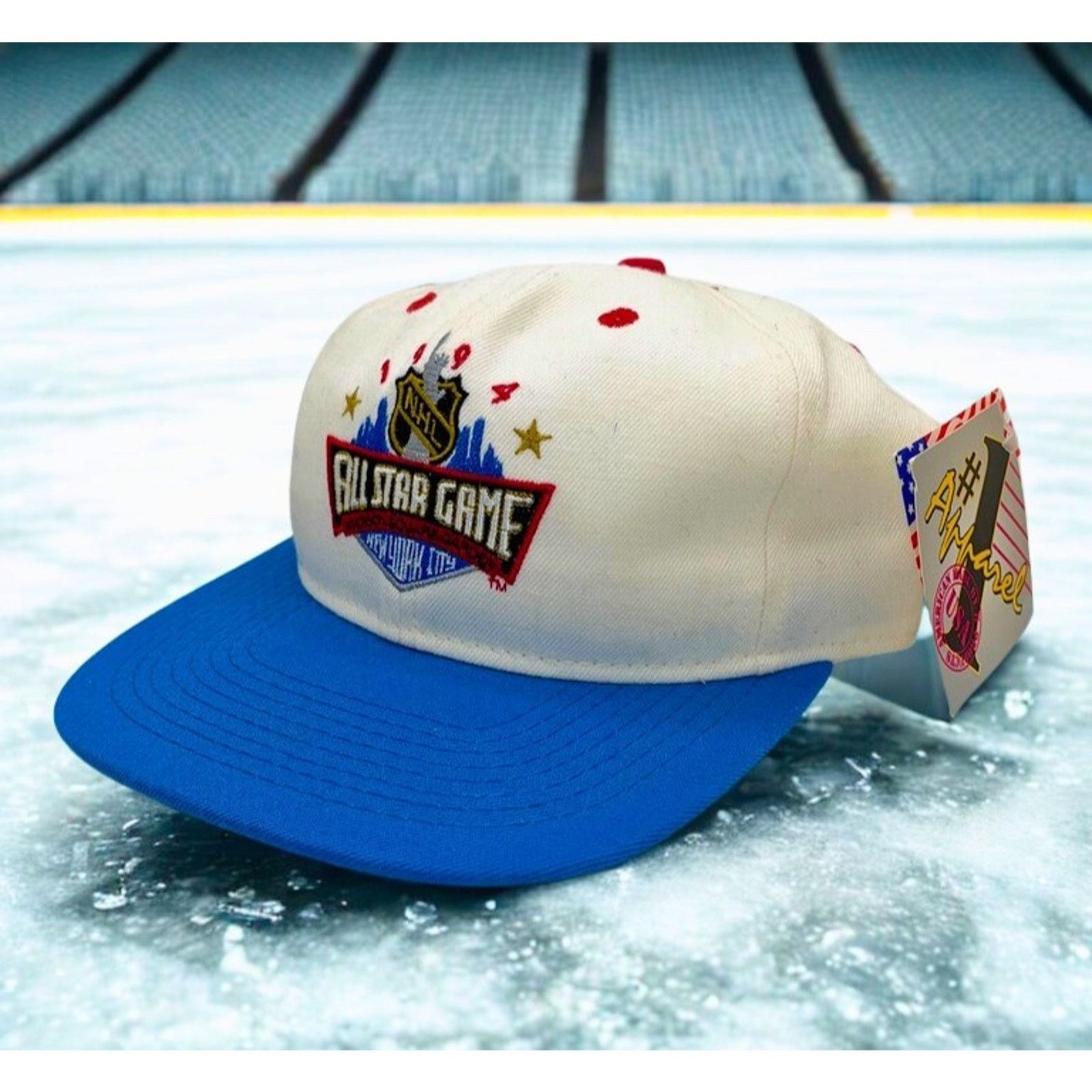 NHL New York Rangers #1 Apparel 1994 NHL All Star Game Snapback Size ONE SIZE - 12 Thumbnail