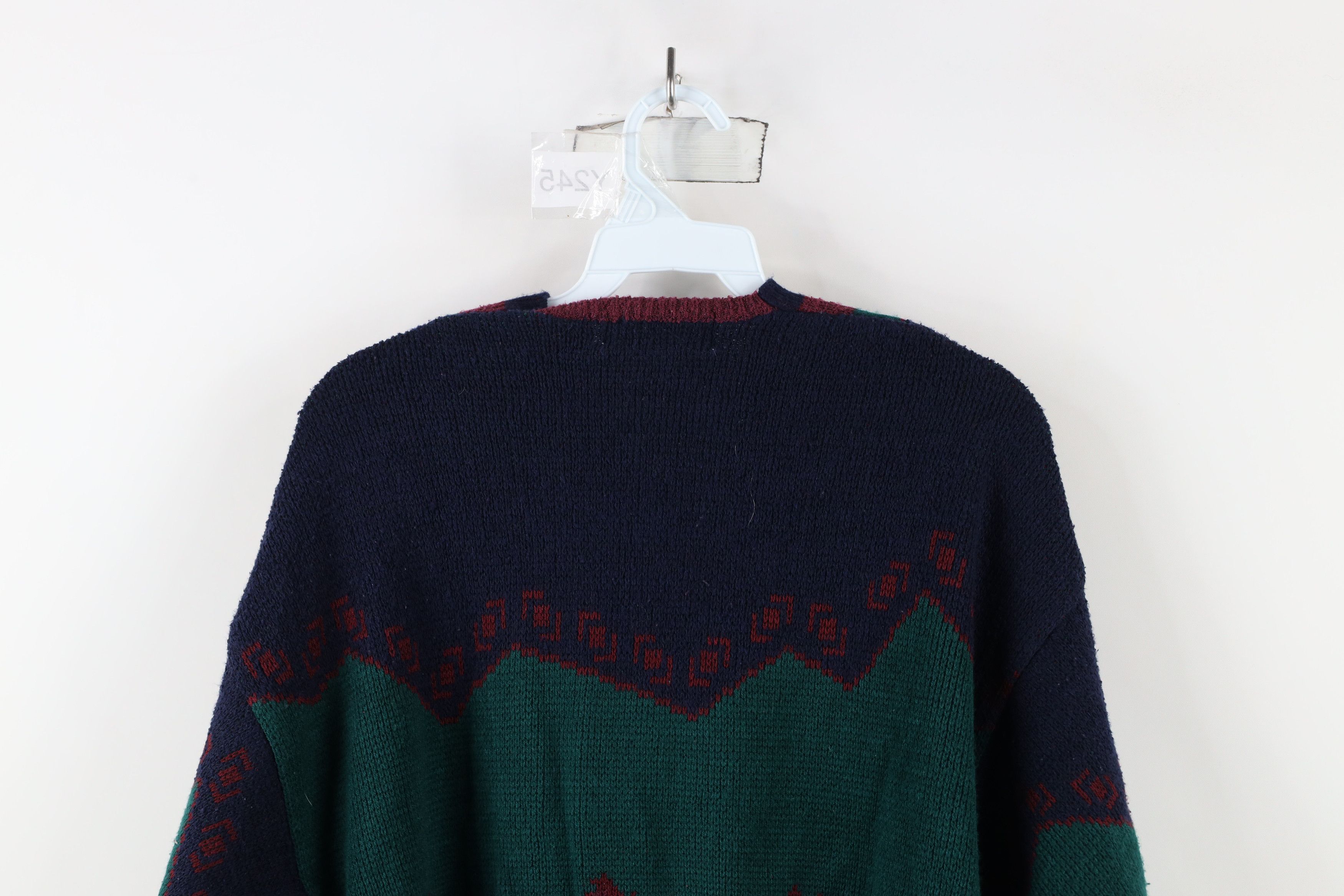 Vintage Vintage 90s Streetwear Striped Dapper Knit V-Neck Sweater Size US S / EU 44-46 / 1 - 8 Thumbnail
