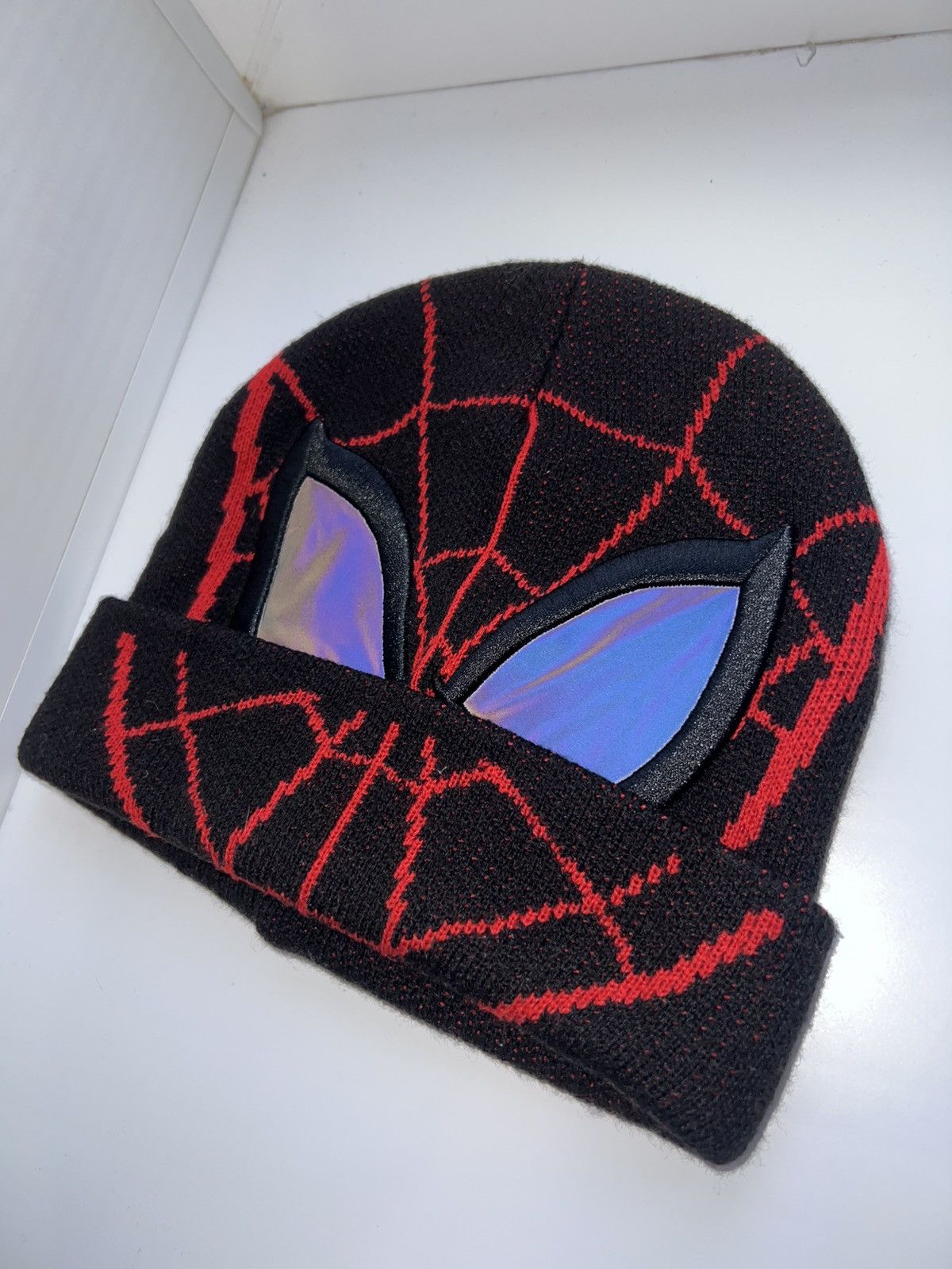 Japanese Brand Vintage Spider Man Hat Marvel Y2K Reflective Eye Flashing Size ONE SIZE - 1 Thumbnail