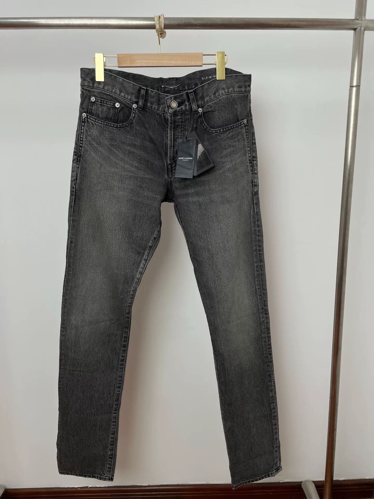 Saint Laurent Paris Saint Laurent Straight Leg Jeans Size US 31 - 1 Thumbnail