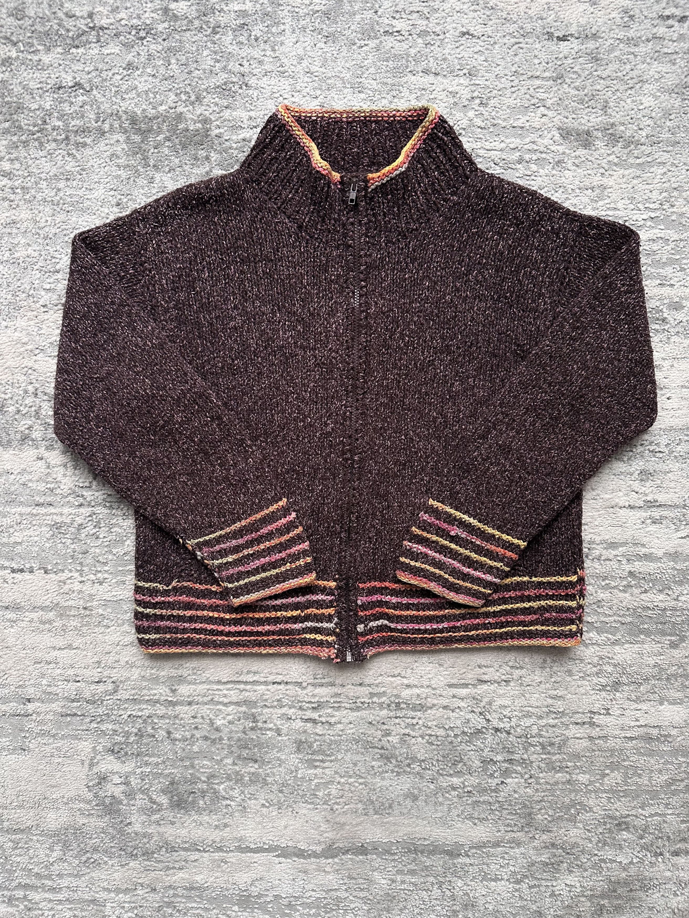 Other Pachamama Vintage Zip Sweater Size L / US 10 / IT 46 - 1 Thumbnail