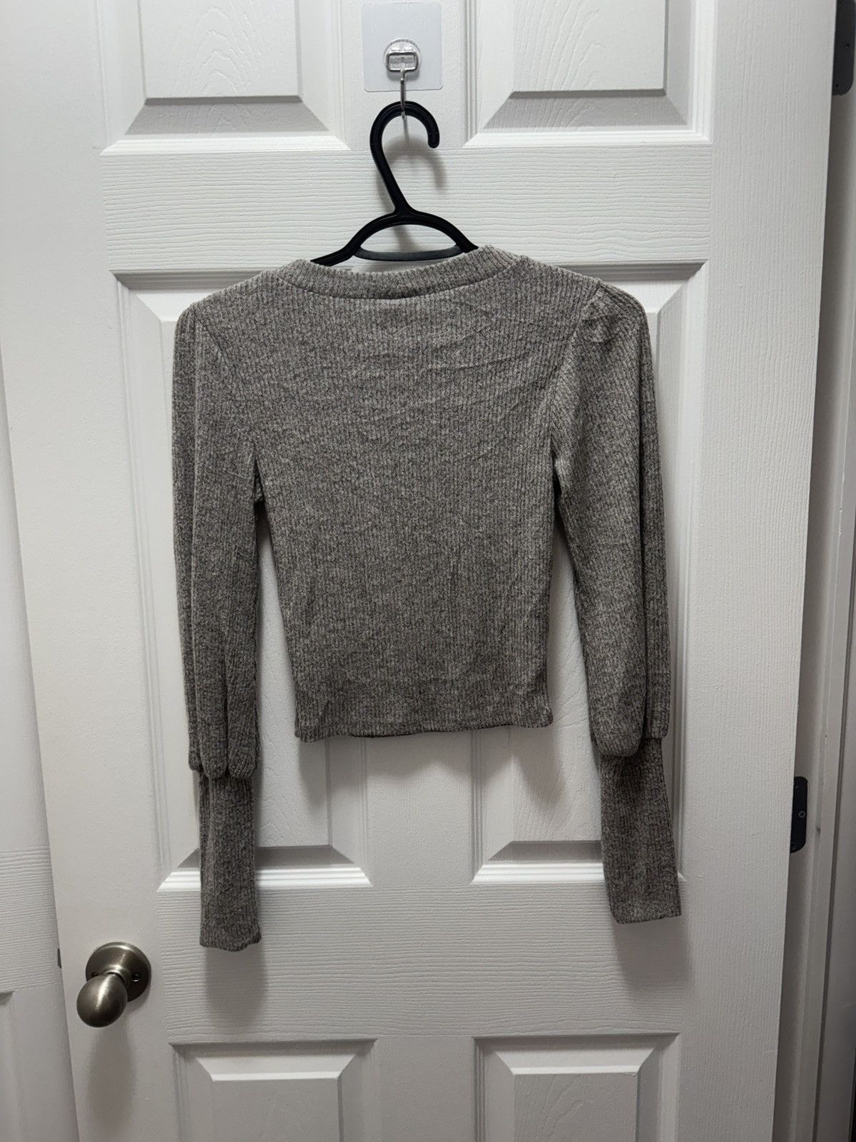 CHOCOOLATE × Chocolate × Designer Chocolate Womens Knitted Long Sleeve Grey Rick Owens Style Size S / US 4 / IT 40 - 2 Thumbnail