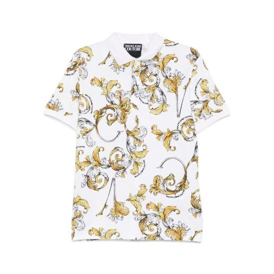 Versace VERSACE Men Polo Shirts 78GAG6S0 JS460 G03 WHITE Size US XL / EU 56 / 4 - 1 Thumbnail