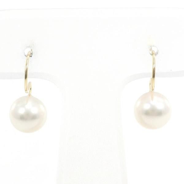 Other Other K18 Yellow Gold Pearl Earrings Metal Earrings in Great Condition Size ONE SIZE - 1 Thumbnail