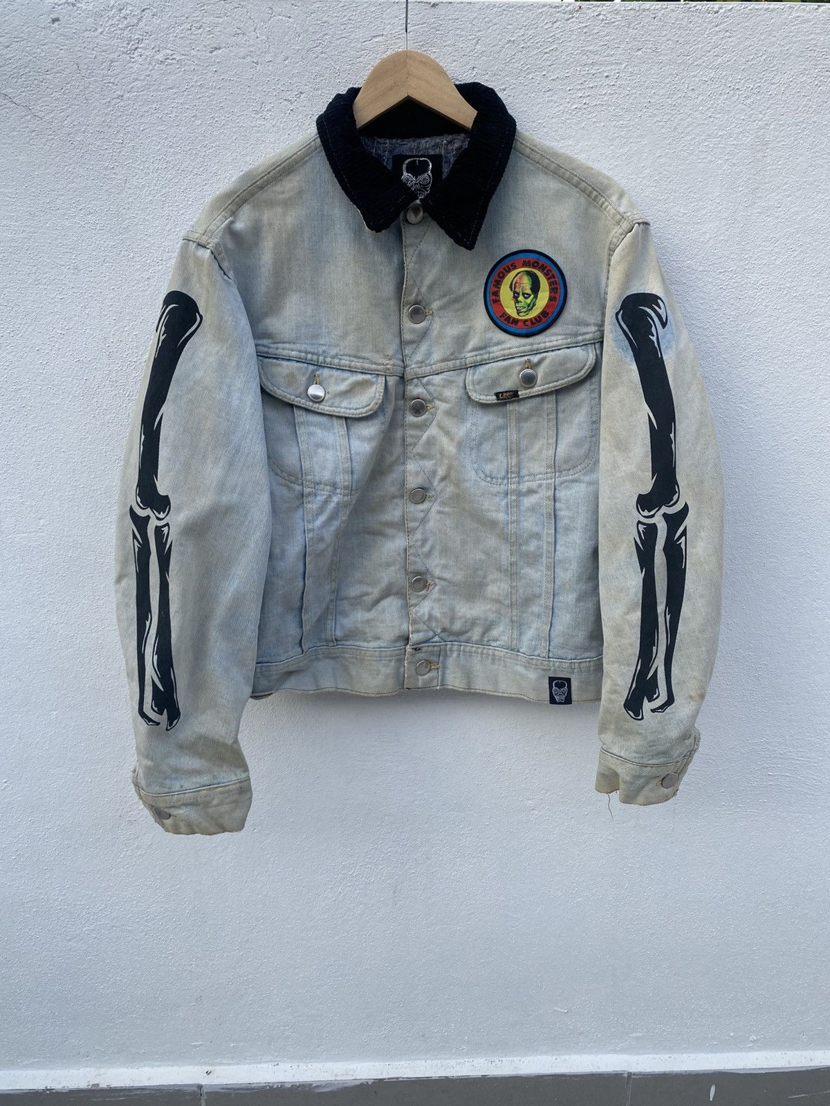 Japanese Brand Creature From The Living Denim Skeleton Jacket Size US L / EU 52-54 / 3 - 1 Thumbnail