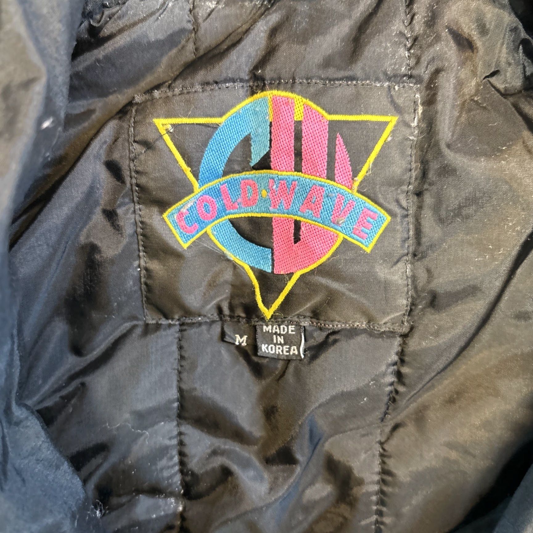 Vintage VINTAGE Cold Wave Jacket Mens M Neon Green Black Snowmobile Outdoor Winter 90s Men Jacket Winter Sports Grunge Size US M / EU 48-50 / 2 - 4 Thumbnail