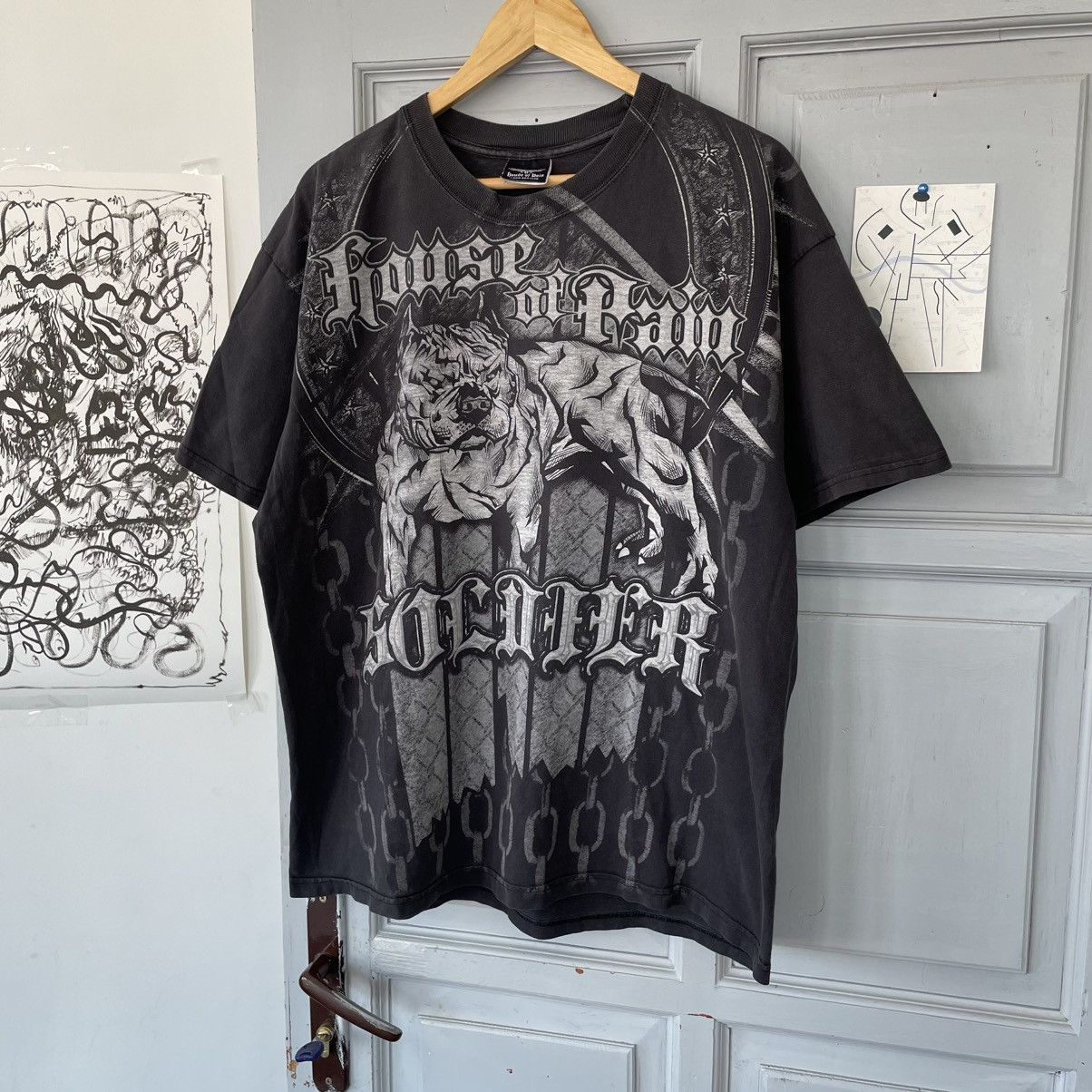 Band Tees × Vintage Vintage House Of Pain Pit Bull All Over Print T-shirt y2k Size US XL / EU 56 / 4 - 2 Thumbnail