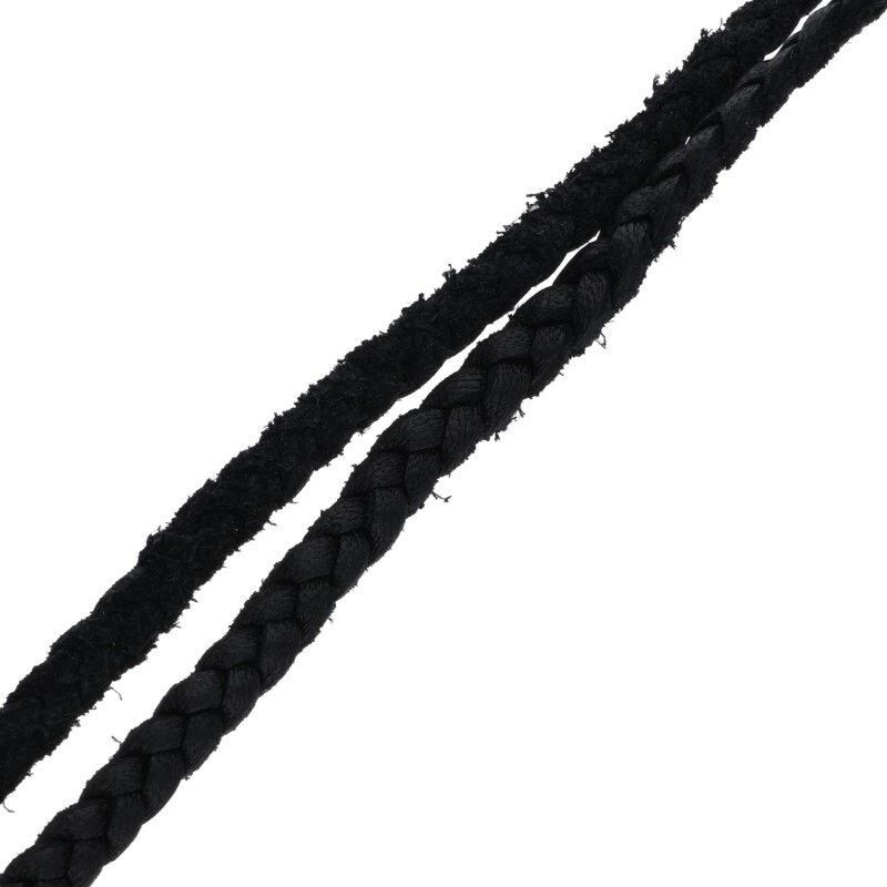 Chrome Hearts Chrome Hearts Leather Braid Silver Necklace Size ONE SIZE - 5 Thumbnail