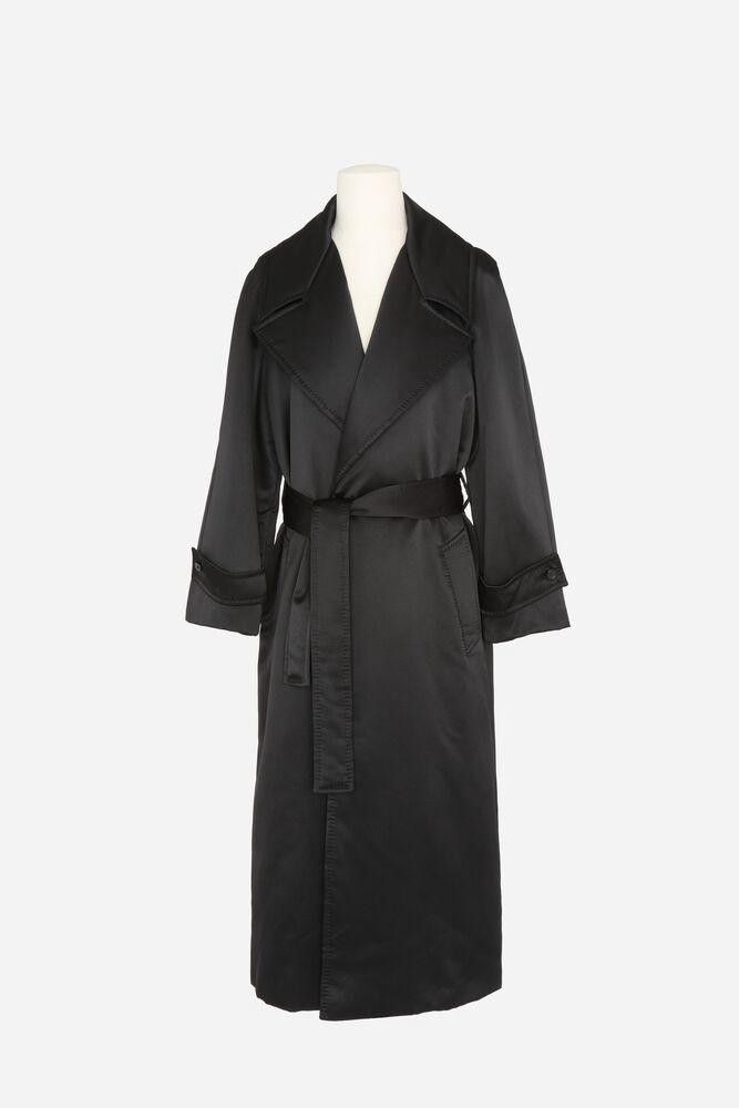 Saint Laurent Paris o1loc1c0225 Belted Coat in Black Size US M / EU 48-50 / 2 - 1 Thumbnail
