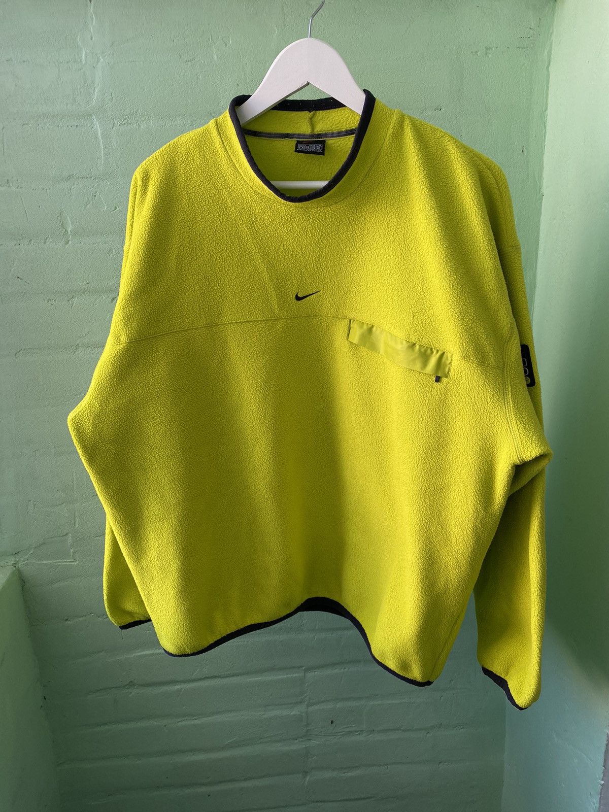 Nike × Vintage Vintage Nike Fleece Orange Very Rare Size US L / EU 52-54 / 3 - 1 Thumbnail