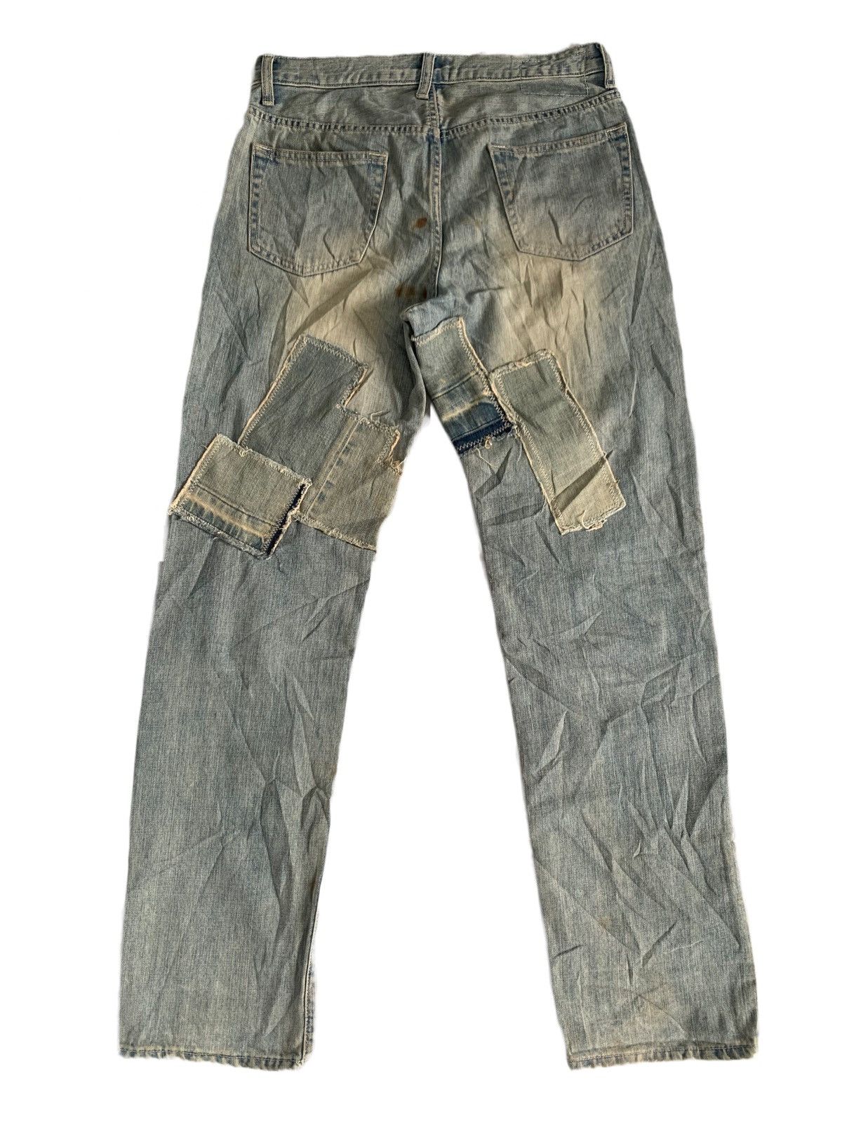 Japanese Brand Rageblue Patches Denim Pants Size US 33 - 2 Thumbnail