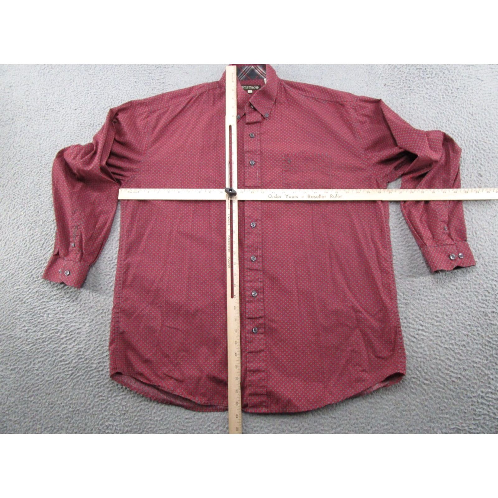Stetson Stetson Shirt Mens XL Red Floral Western Wear Button Up Cowboy Casual Size US XL / EU 56 / 4 - 4 Thumbnail