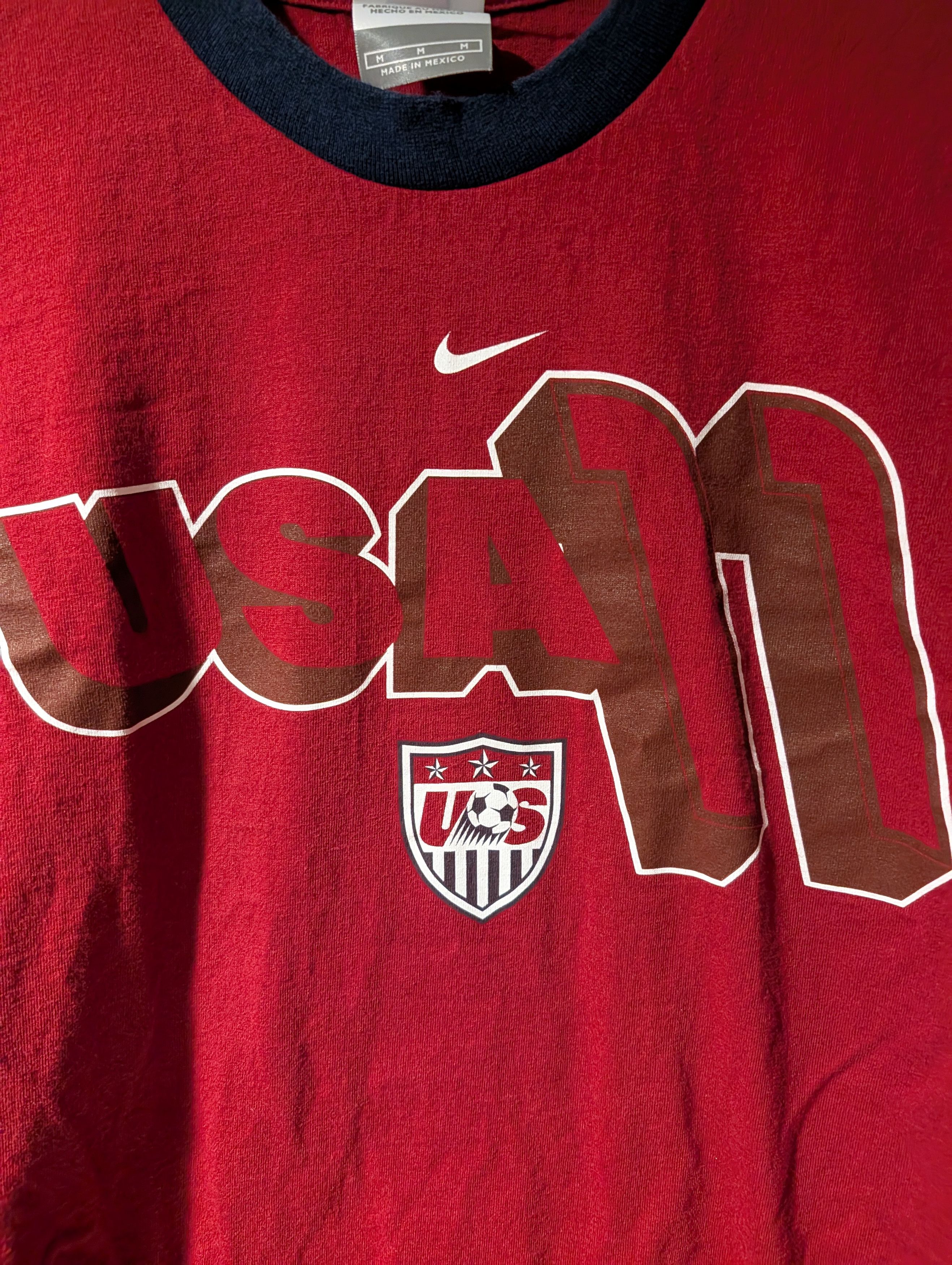 Nike Vintage Y2K Usa Team Soccer Nike Center Swoosh Long-Sleeve Size US M / EU 48-50 / 2 - 2 Thumbnail