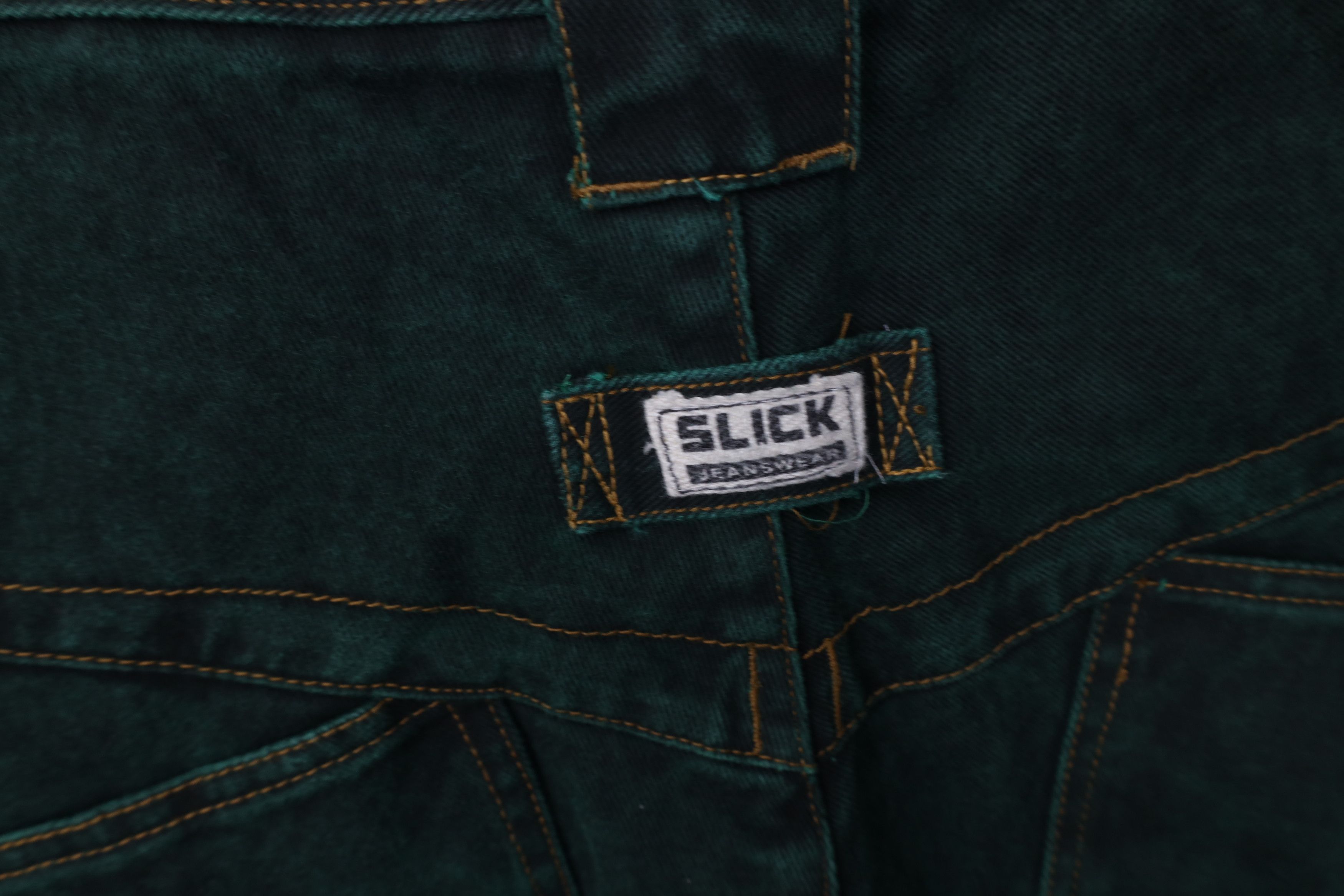 Vintage Deadstock Vintage 90s Streetwear Wash Skateboard Jeans Green Size US 36 / EU 52 - 13 Thumbnail