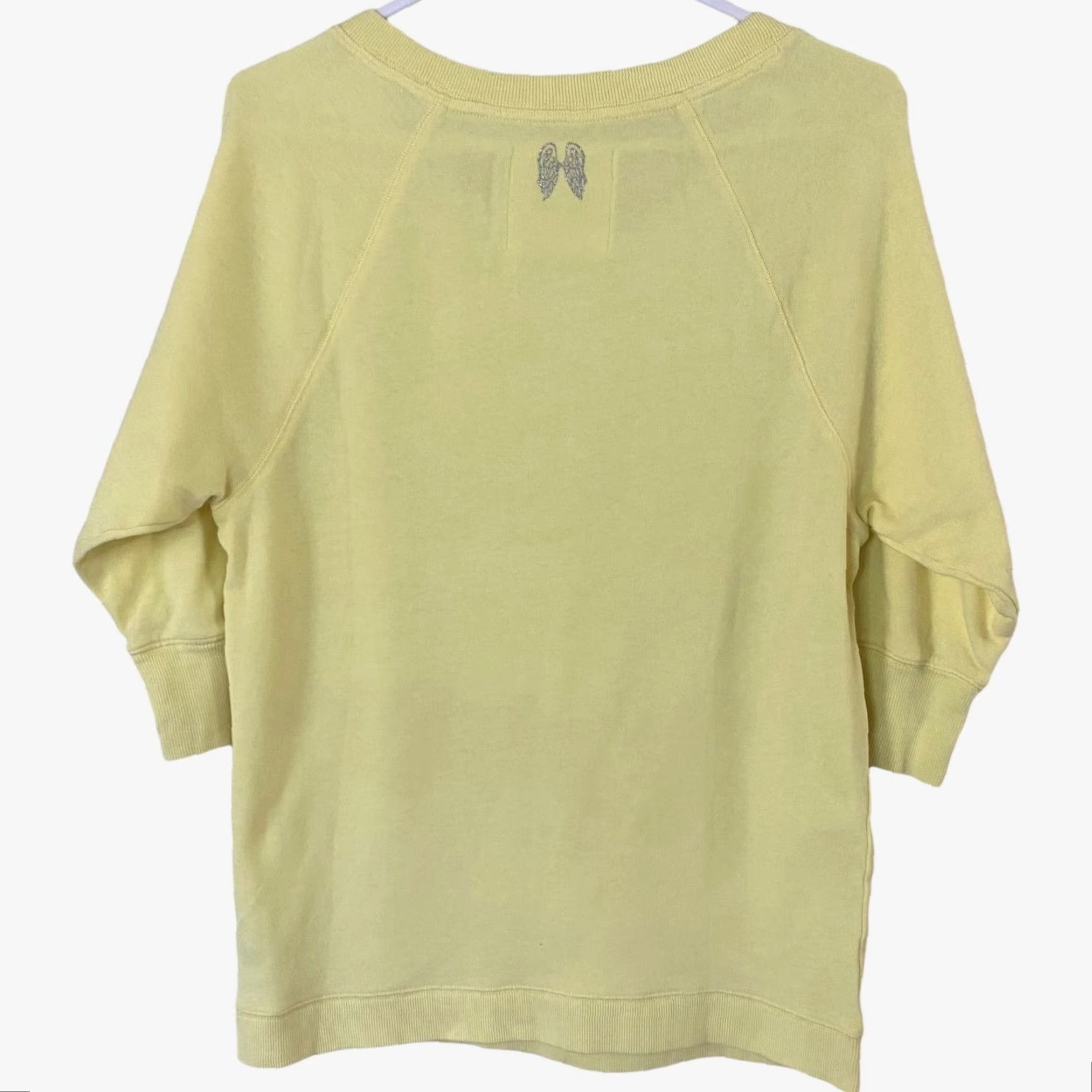 Victoria's Secret Viktoria's Secret Supermodel Sweatshirt Rhinestone Yellow Womens Small 3/4 Sleeve Sweatshirt Ladies Small Yellow Rhinestone Pullover 3/4 Sleeve Size S / US 4 / IT 40 - 3 Thumbnail