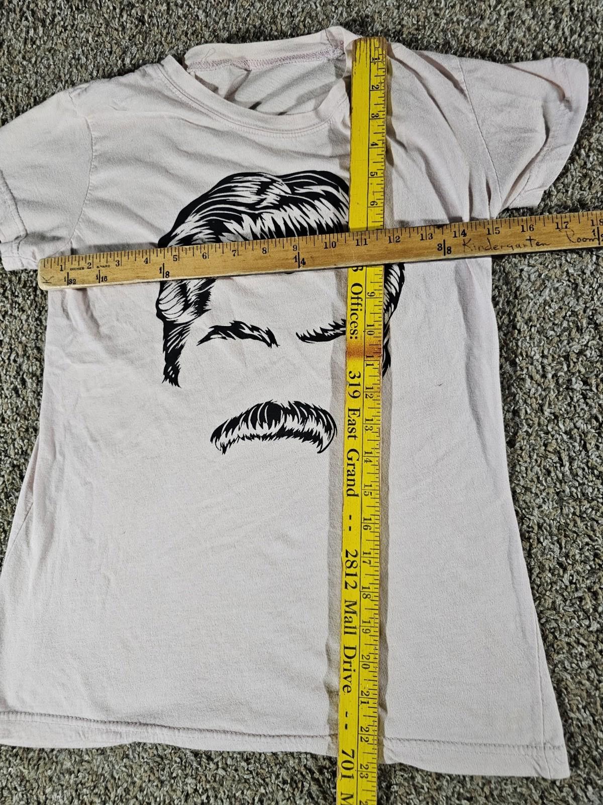 The Unbranded Brand Ron Swanson Pink Tshirt Size M / US 6-8 / IT 42-44 - 4 Thumbnail