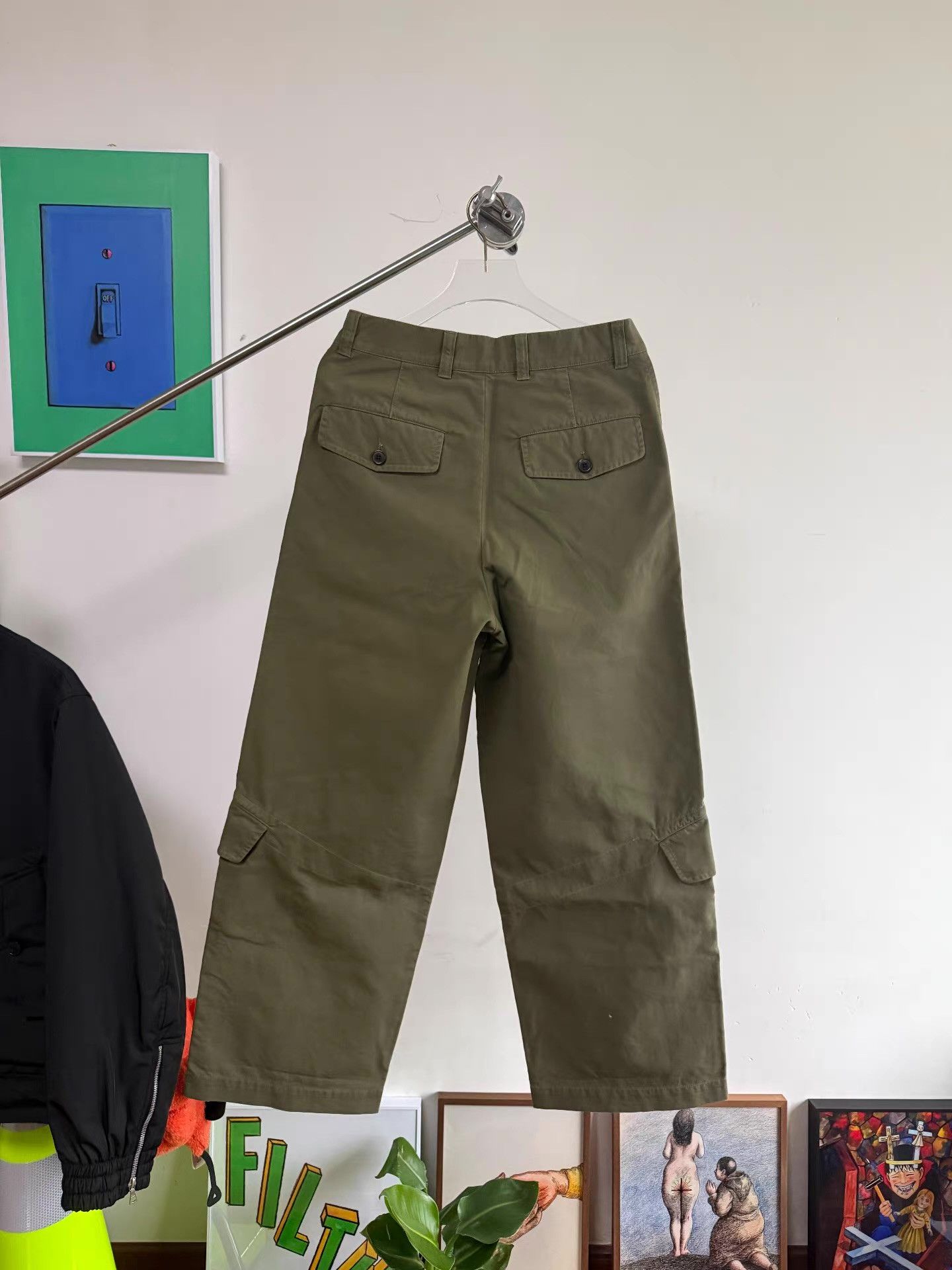 Dries Van Noten Dries Van Noten DVN Olive Cargo Pants Q17 Size US 34 / EU 50 - 2 Thumbnail
