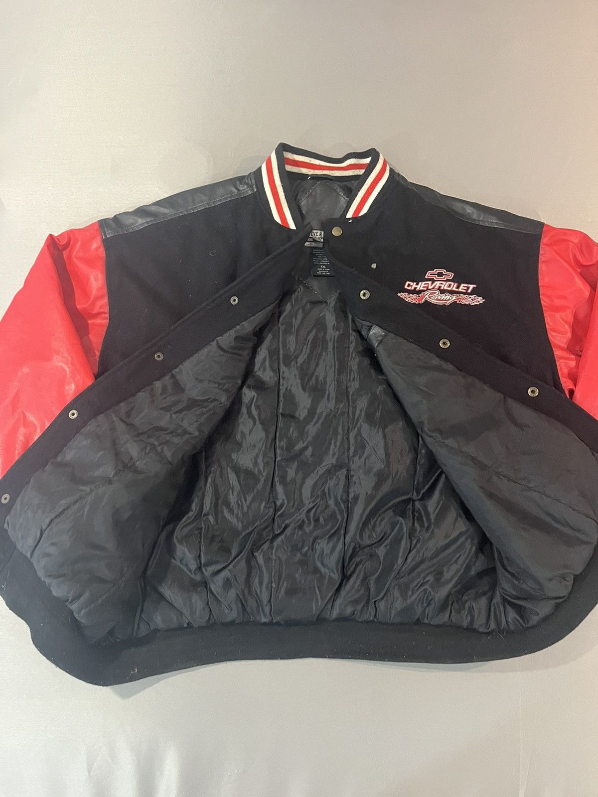 Vintage Vintage Early 00s Racing Jacket Chevy Flame Car Series Chevy Size US XXL / EU 58 / 5 - 3 Thumbnail