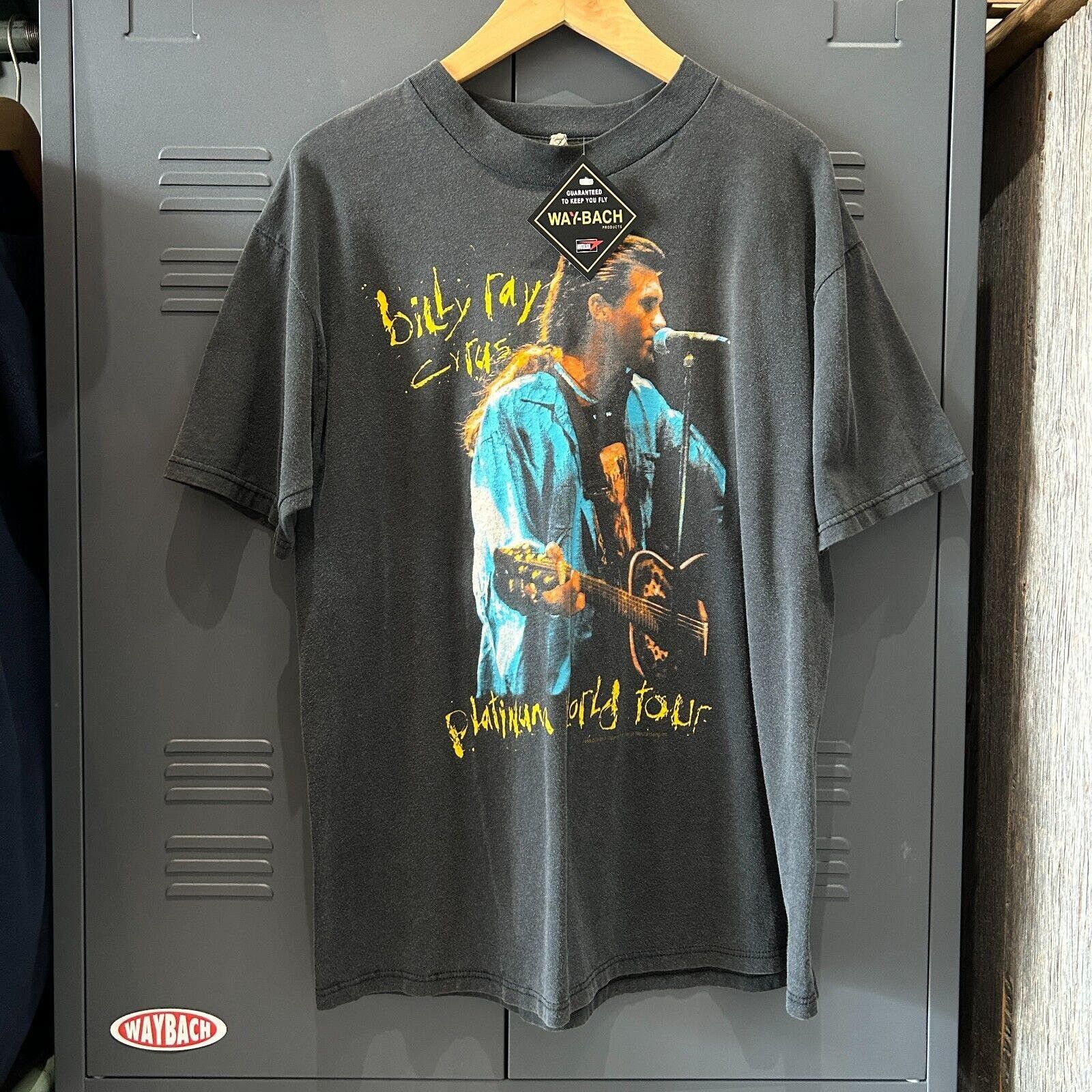 Vintage VINTAGE 90s Billy Ray Cyrus Platinum Tour Band T-Shirt L Size US L / EU 52-54 / 3 - 1 Thumbnail