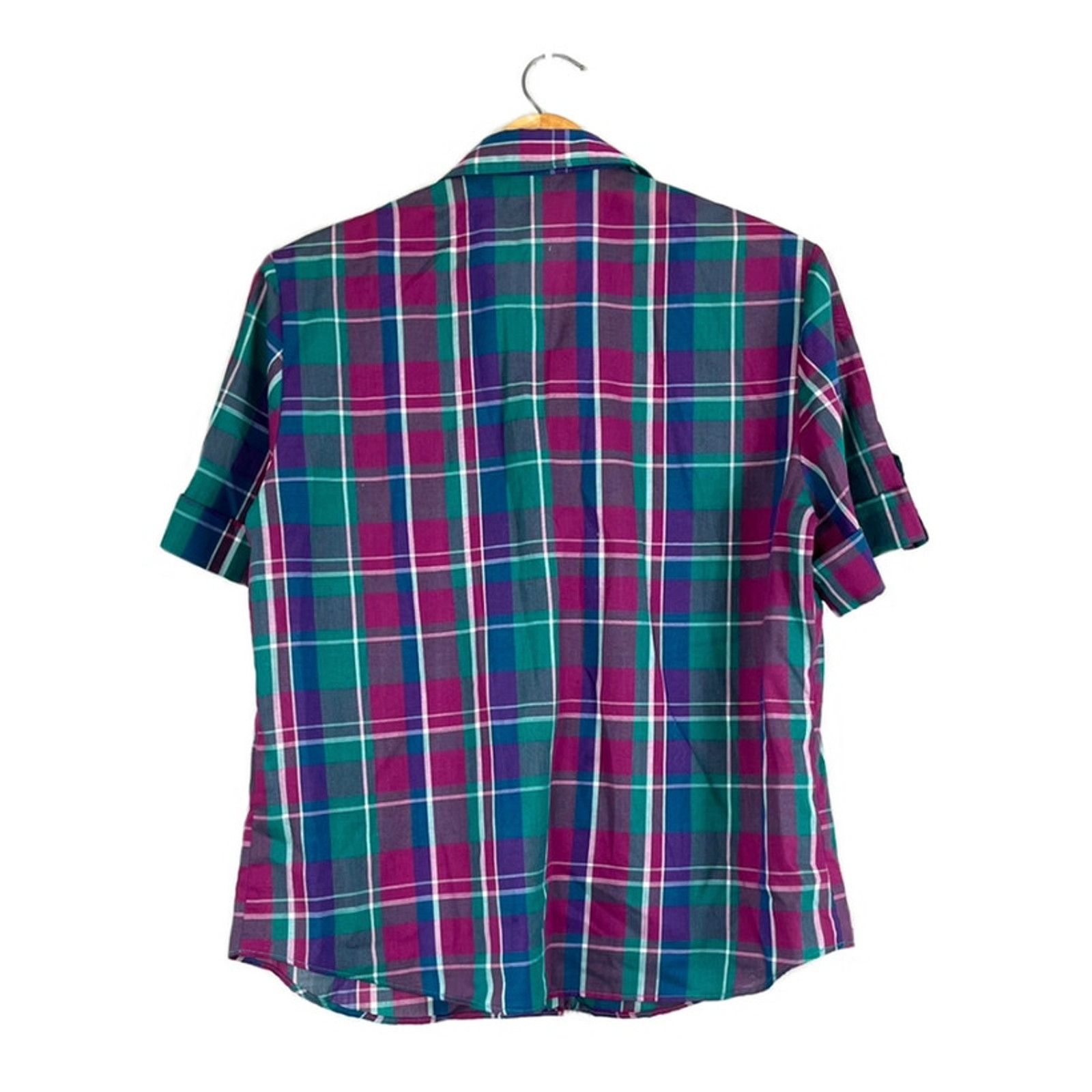 Vintage Women's Vintage Union Made Russ Togs Button Up Plaid Shirt L Size L / US 10 / IT 46 - 2 Thumbnail