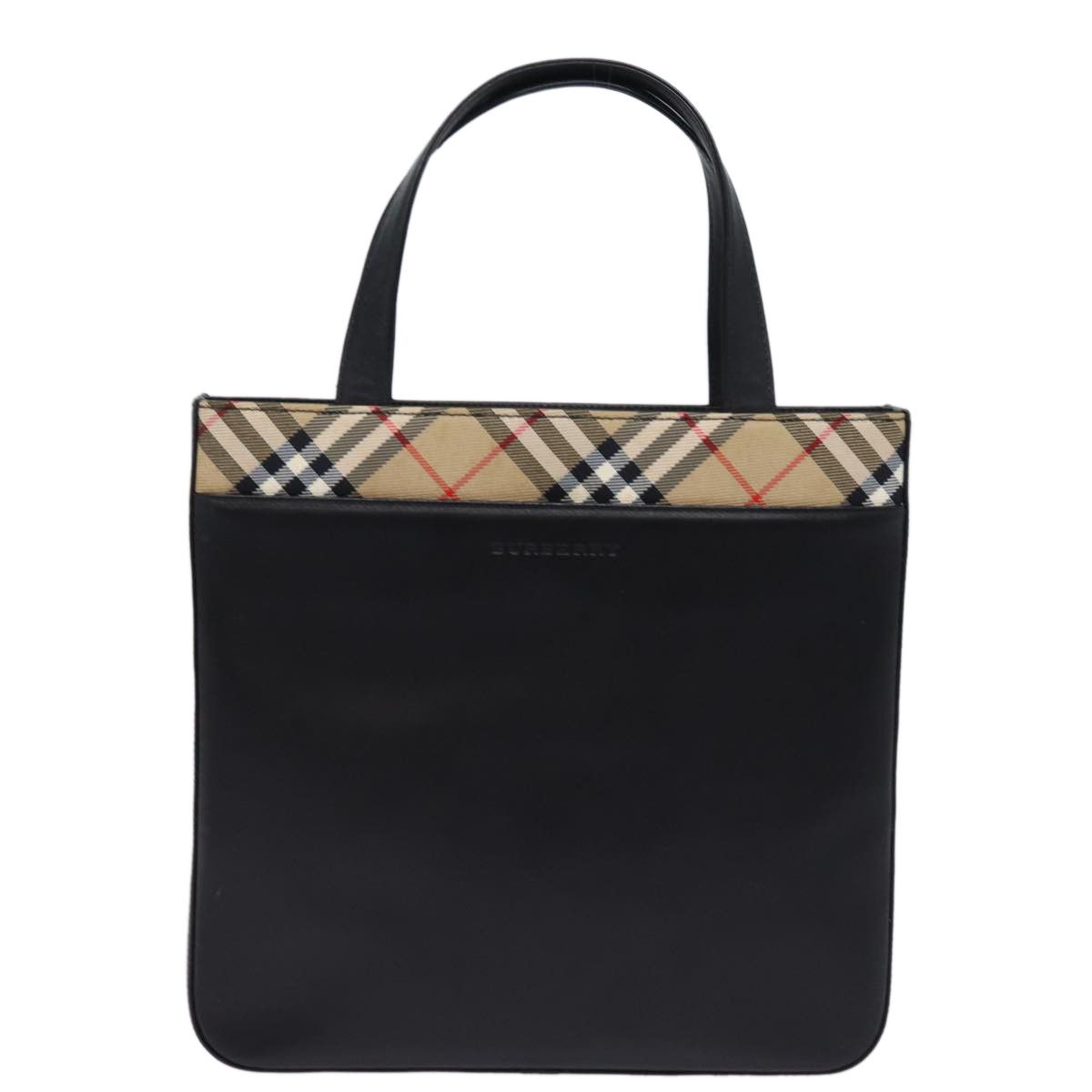Burberry Nova Check Black Synthetic Handbag (Pre-Owned) Size ONE SIZE - 1 Thumbnail