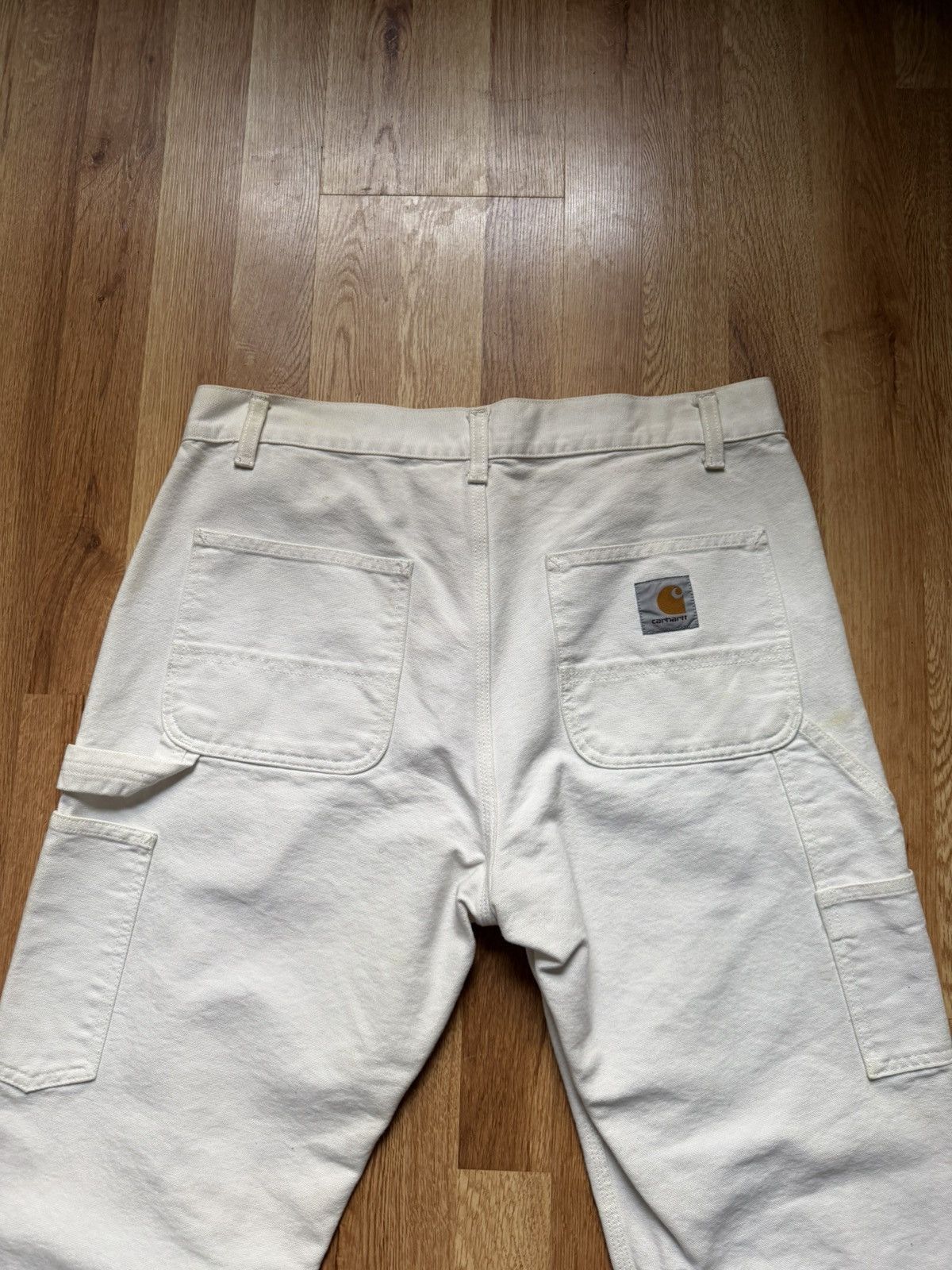 Vintage carhart wip white carpenter jeans Size US 32 / EU 48 - 3 Thumbnail