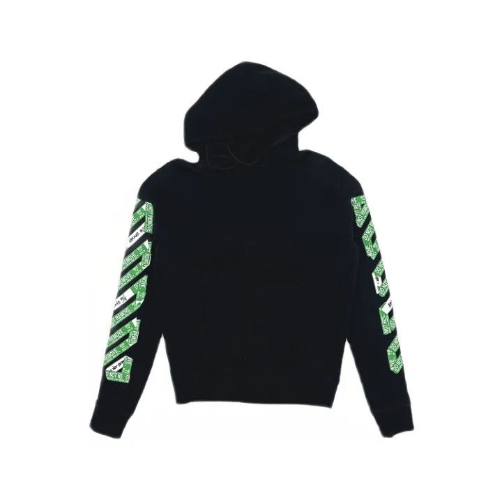 Off-White Off-White Casual Black Hoodie with Graphics 0079 Size US S / EU 44-46 / 1 - 1 Thumbnail