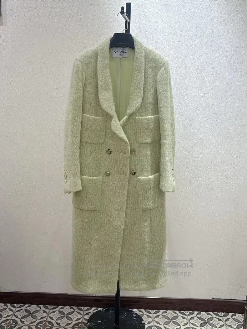 Chanel Chanel 20K Equestrian Series Avocado Green Gold Button Lon Size XXS / US 00 / IT 34 - 1 Thumbnail