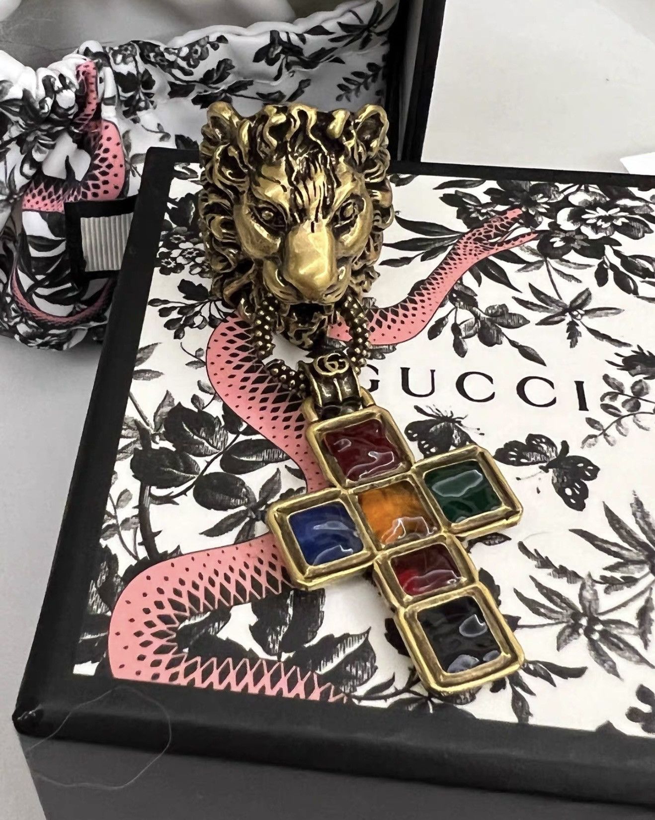 Gucci Runway Cross lion ring New s Size ONE SIZE - 1 Thumbnail