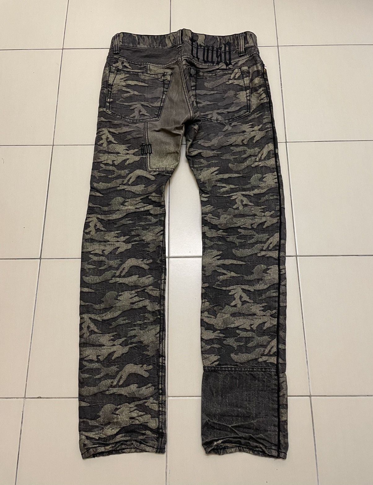 Japanese Brand 20MF 20,000,000 Fragments 'TroisO' Golden Tiger Stripe Jeans Size US 32 / EU 48 - 6 Thumbnail