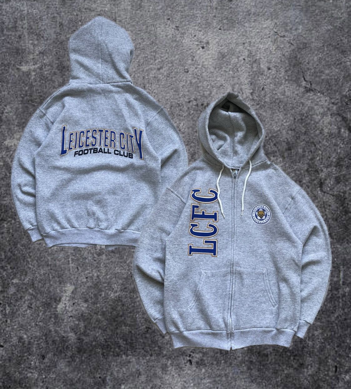 Umbro ⚽️ Vintage 90s leicesters City Hoodie Soccer Zip up Nike Size US S / EU 44-46 / 1 - 1 Thumbnail