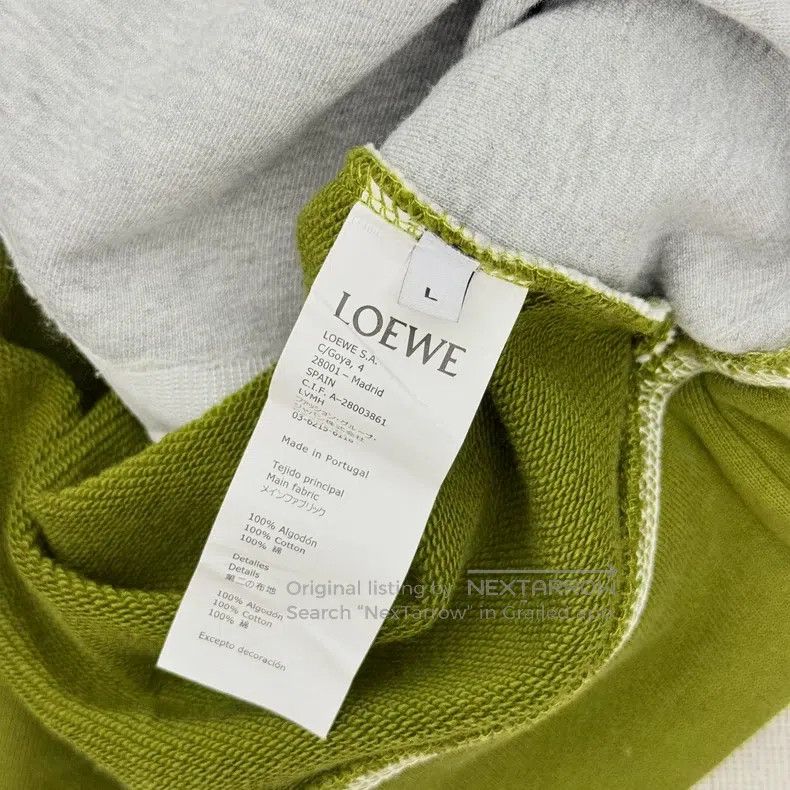 Loewe Loewe Big logo patched hooded sweatshirt Size L / US 10 / IT 46 - 6 Thumbnail