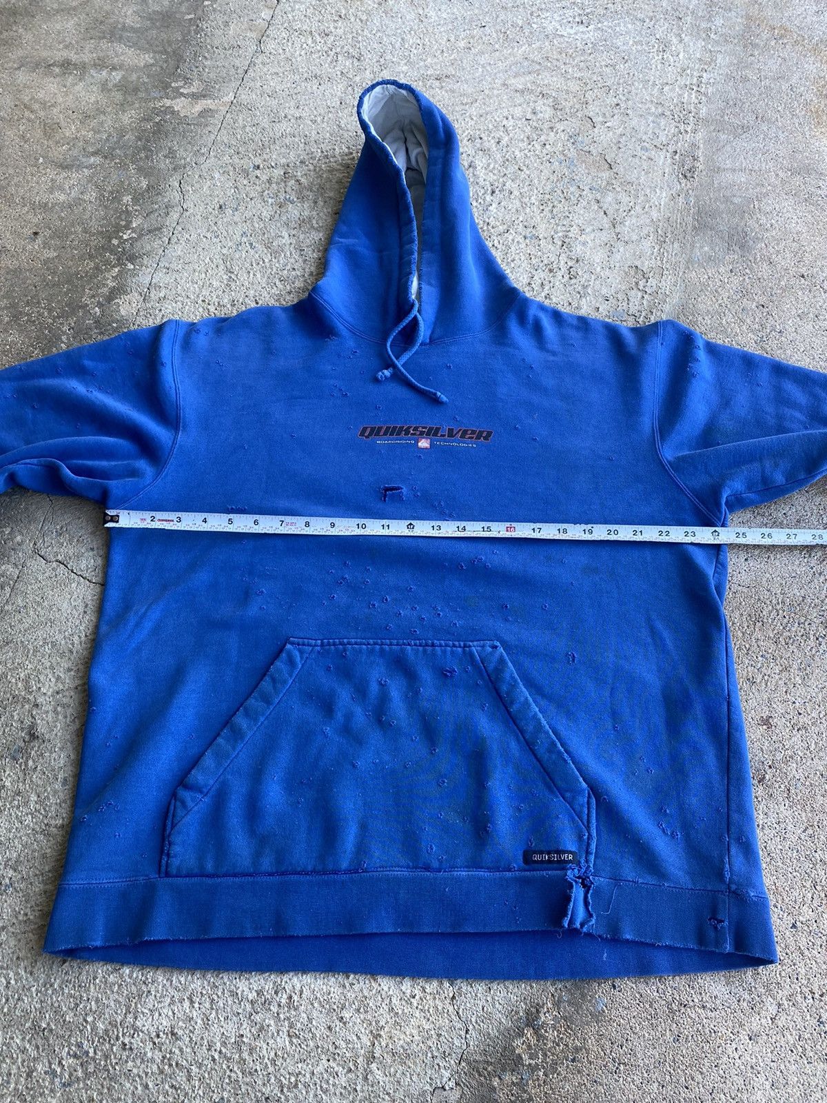 Quiksilver × Vintage Vintage Y2K Quiksilver Unique Distressed Essential Hoodie Size US L / EU 52-54 / 3 - 20 Thumbnail