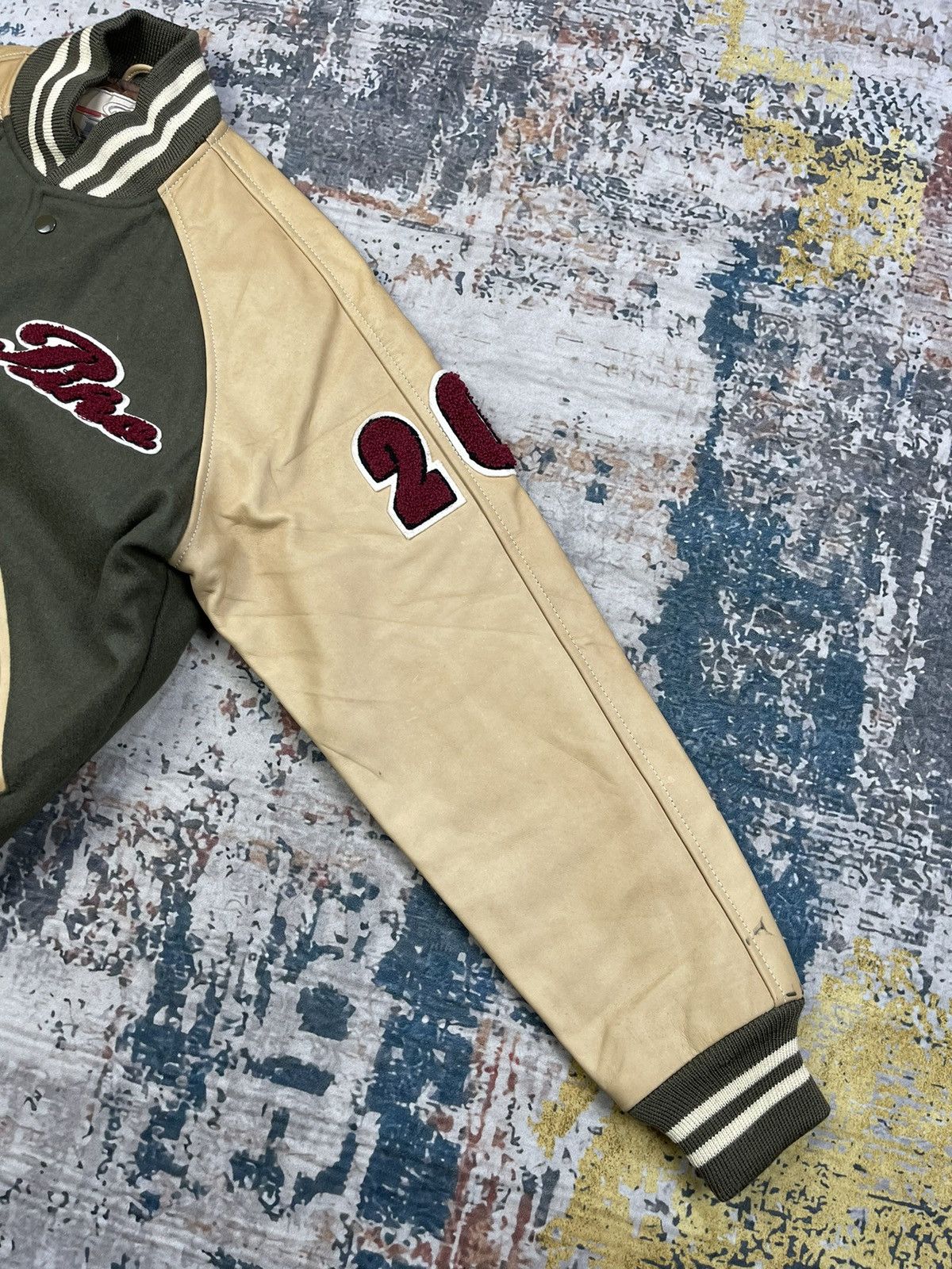 Japanese Brand Vintage Piko Hawaiian Leather Wool Varsity Jackets Size US S / EU 44-46 / 1 - 7 Thumbnail
